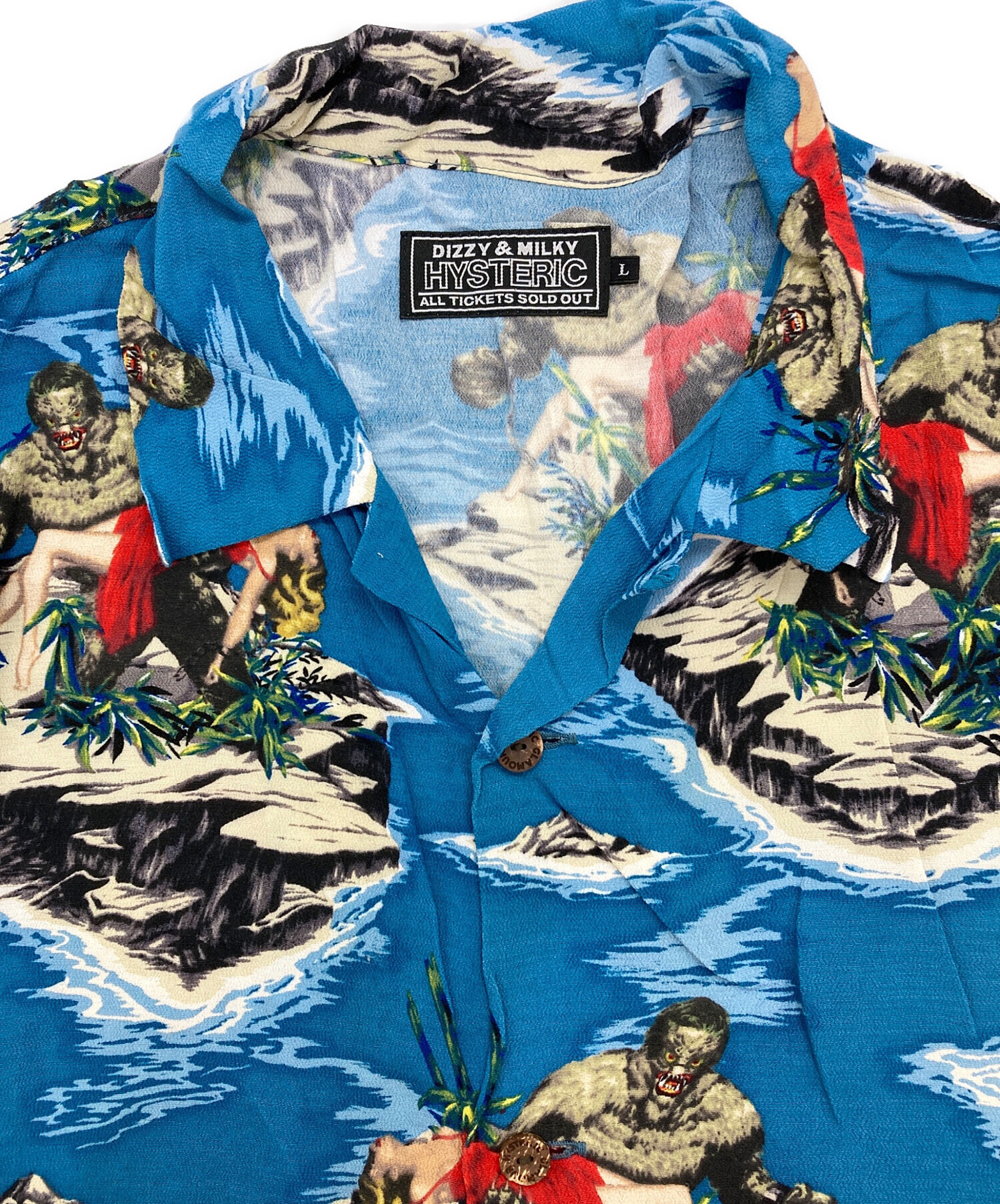 ヒステリックグラマー　SWAMP MAIDEN柄アロハシャツ 中古・古着通販】Hysteric Glamour (ヒステリックグラマー) SWAMP