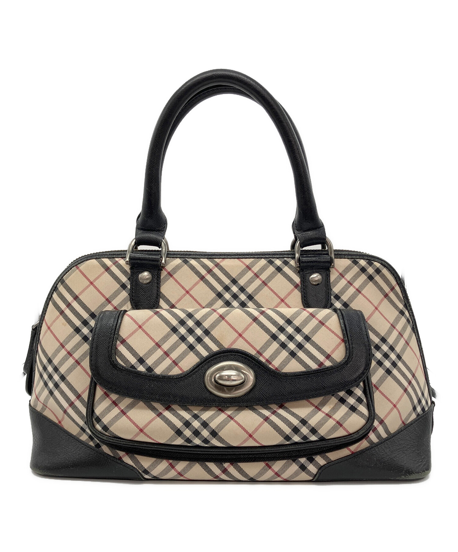 中古・古着通販】BURBERRY (バーバリー) ノバチェック柄ハンドバッグ