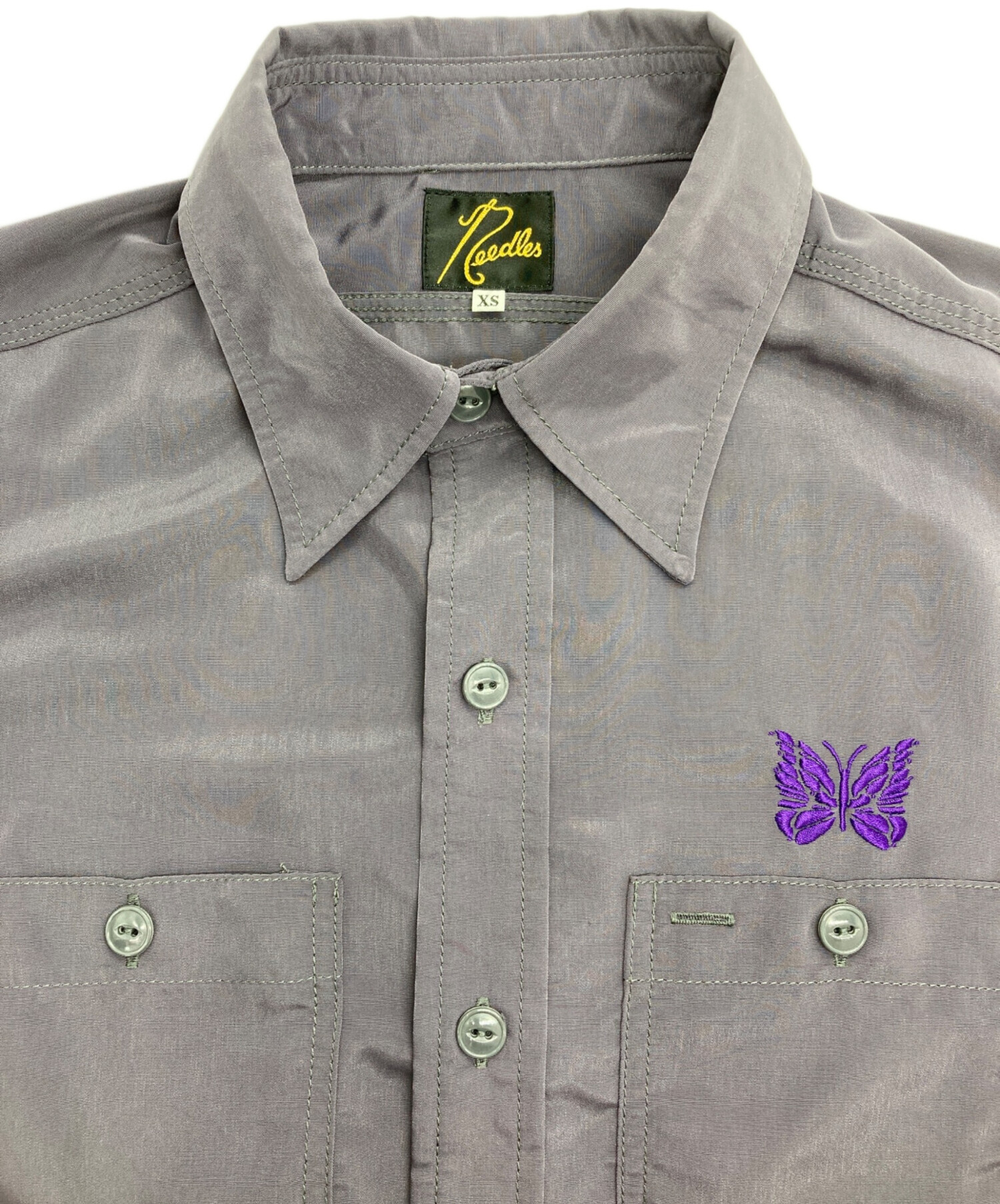 中古・古着通販】Needles (ニードルズ) S/S Work Shirt - Poly Cloth