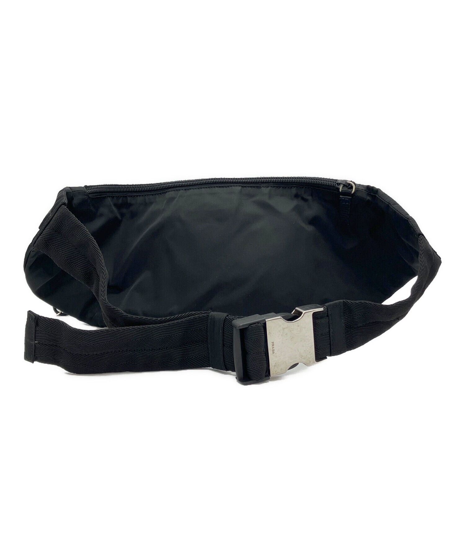 中古・古着通販】PRADA (プラダ) ロゴ金具 ナイロンウエストバッグ