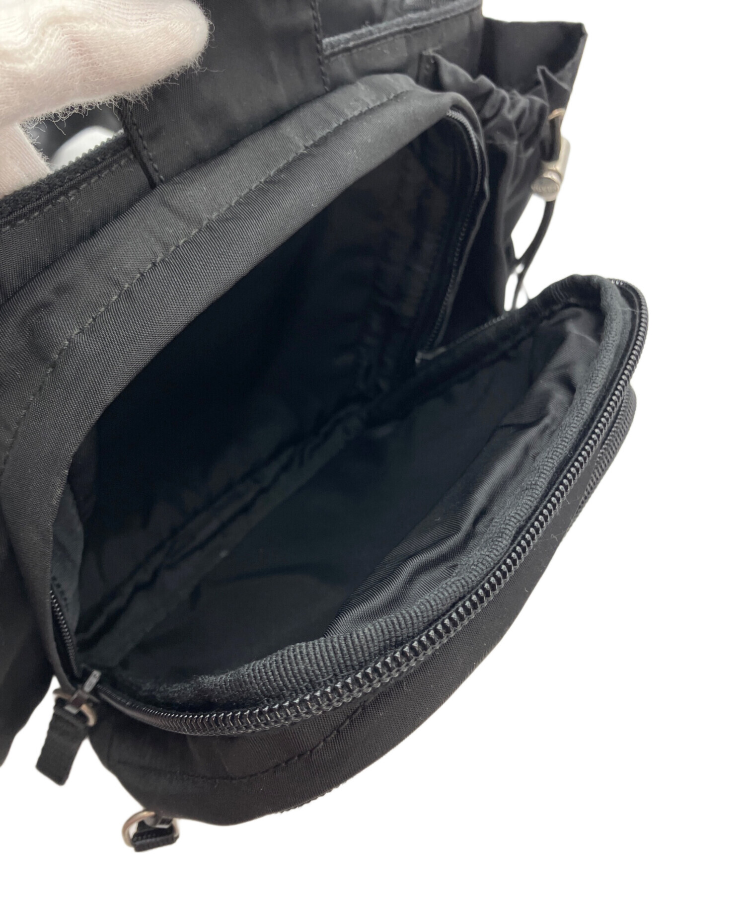 中古・古着通販】PRADA (プラダ) ロゴ金具 ナイロンウエストバッグ