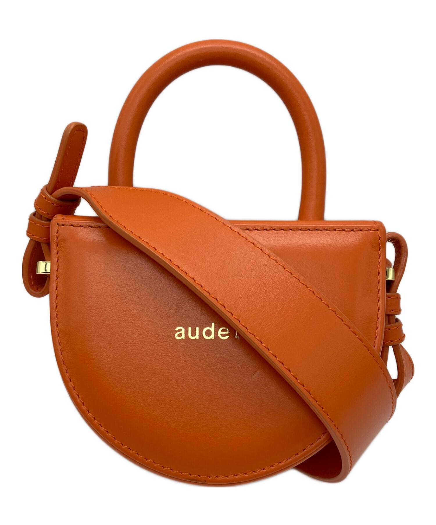 中古・古着通販】AUDETTE (オウデッテ) ミニショルダーバッグ オレンジ
