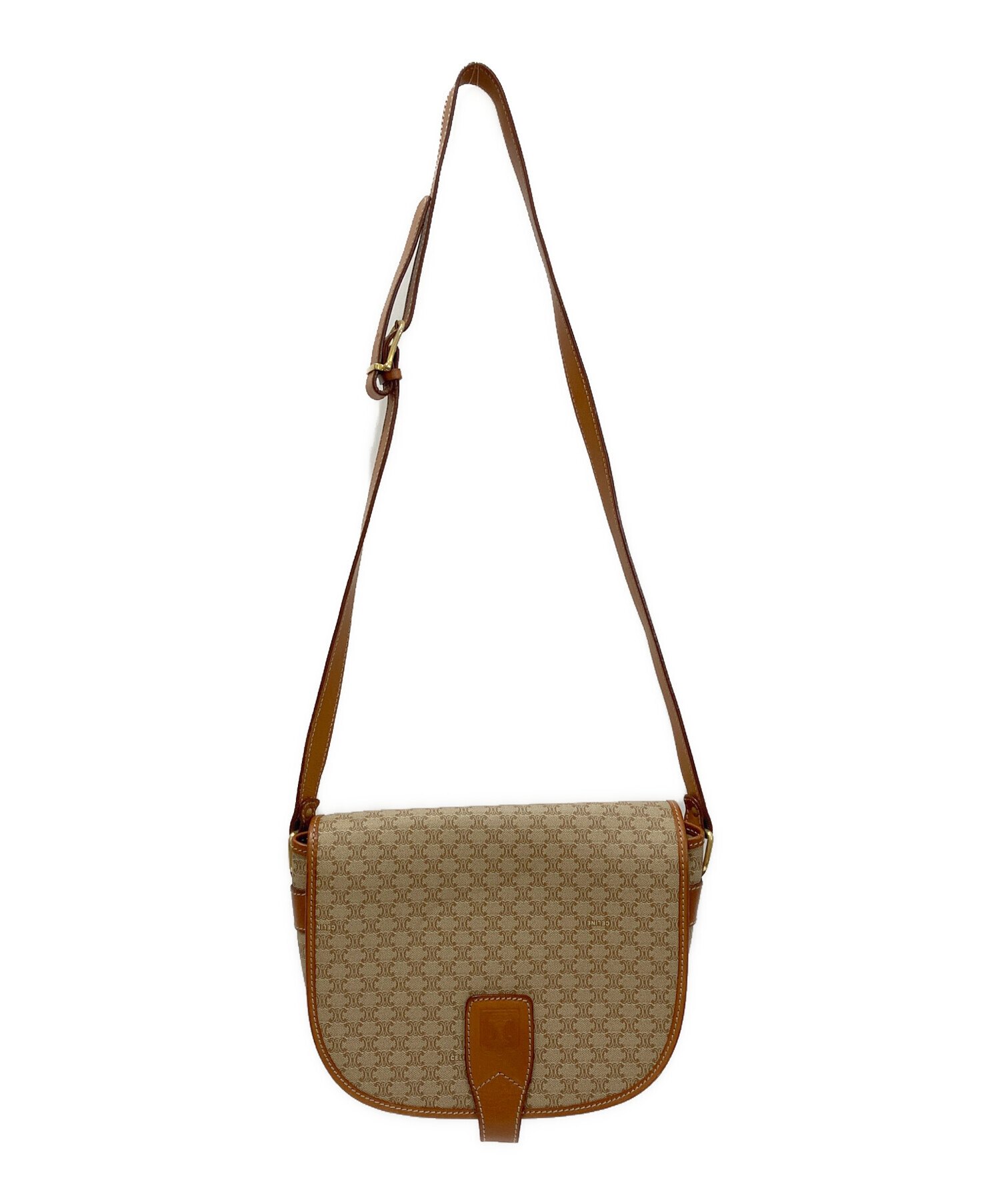 中古・古着通販】CELINE (セリーヌ) マカダム柄 フラップショルダー 