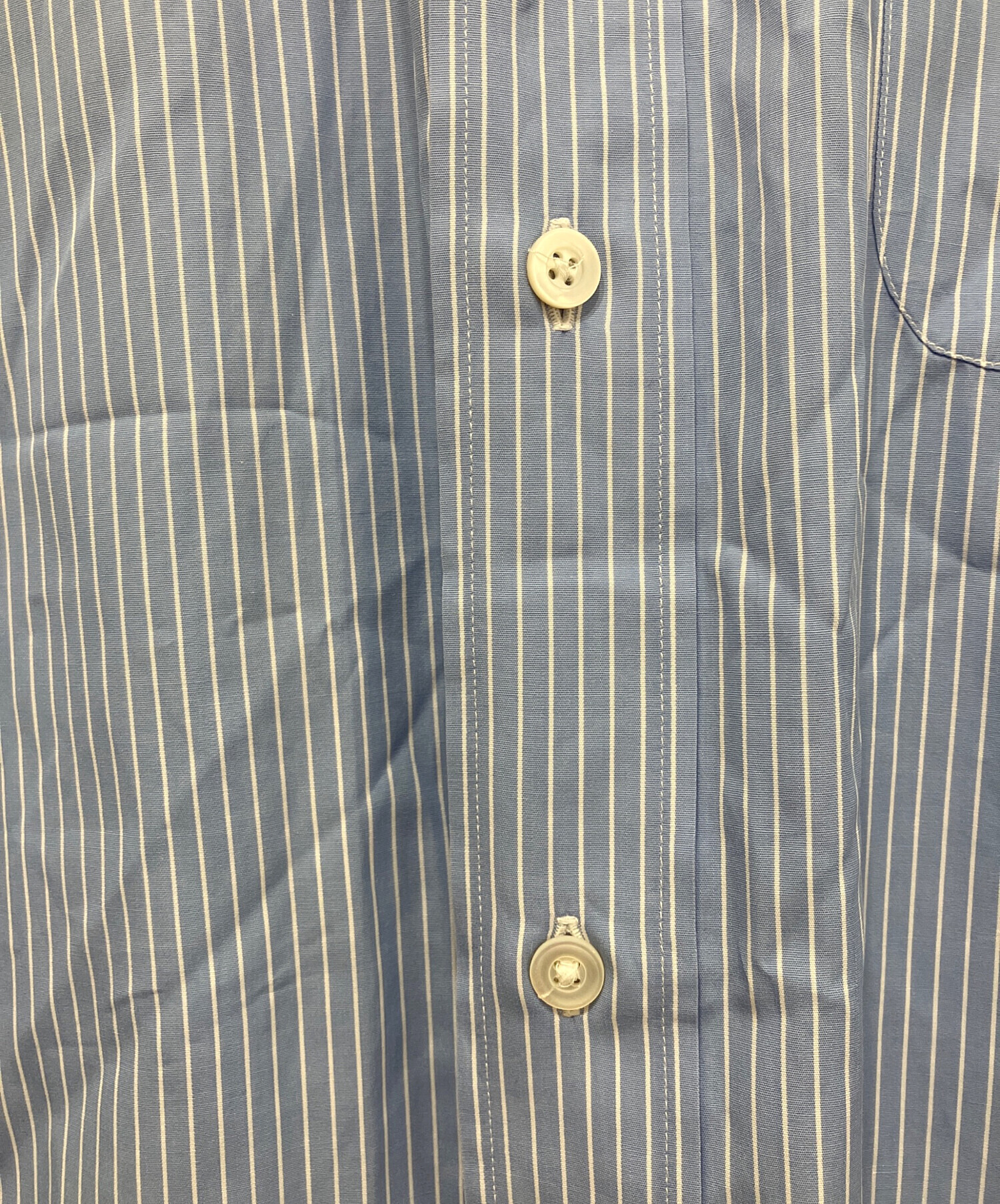 中古・古着通販】HERMES (エルメス) セリエボタン ストライプシャツ