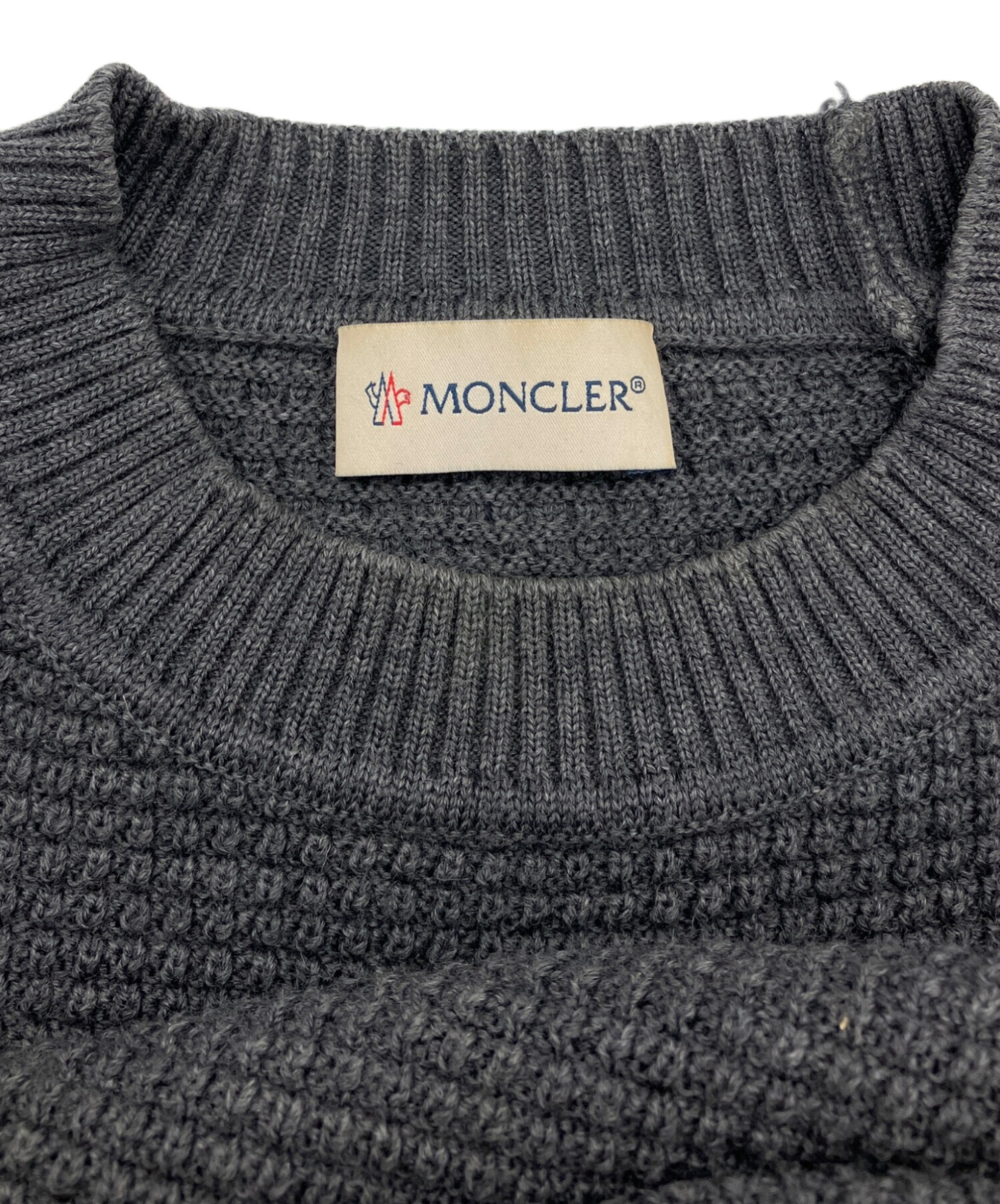 中古・古着通販】MONCLER (モンクレール) GIROCOLLO TRICOTニット