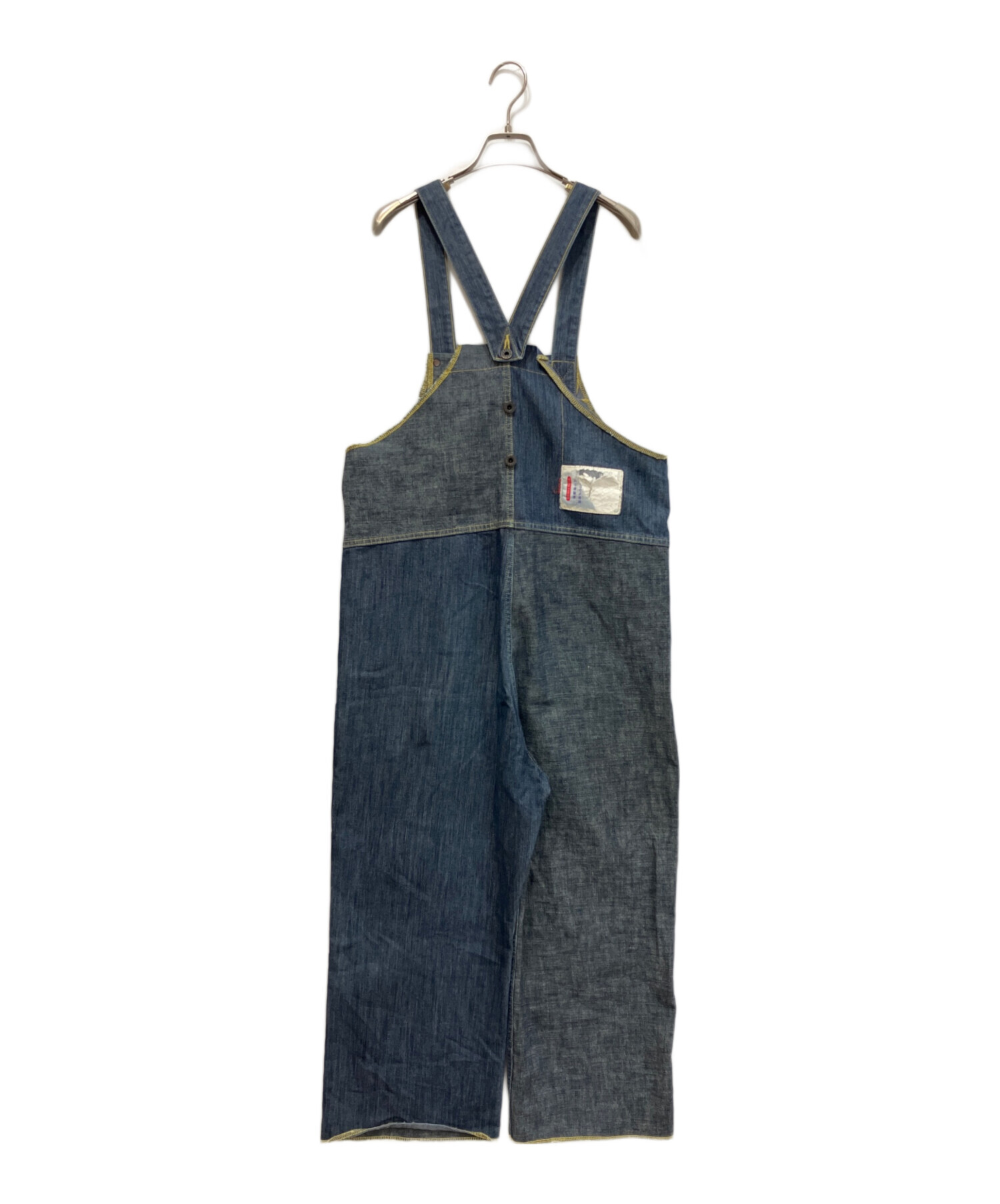 KAPITAL KOUNTRY キャピタルカントリー オーバーオール　サイズ2 中古・古着通販】KAPITAL (キャピタル) 2TONE HAPPY オーバーオール
