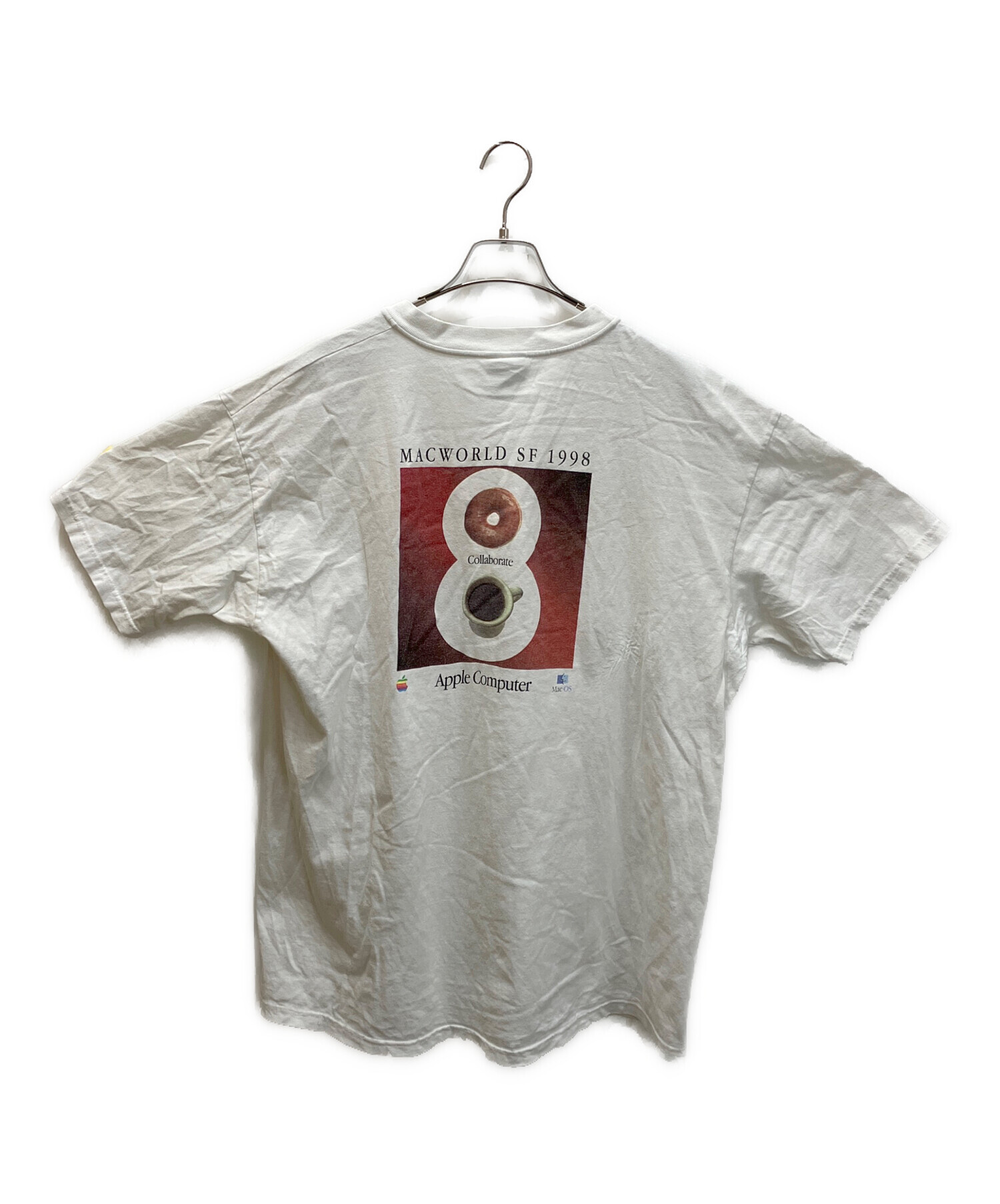 中古・古着通販】Hanes (ヘインズ) 90S 企業ロゴTEE ホワイト サイズ