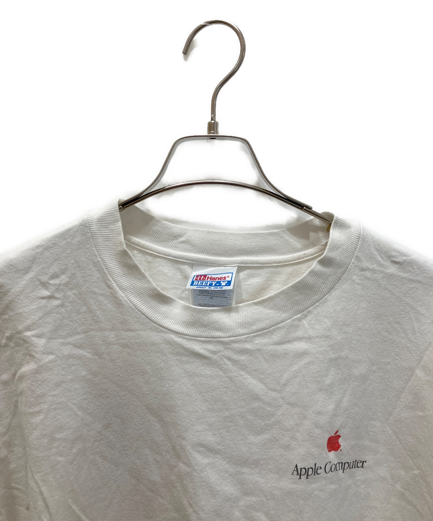 中古・古着通販】Hanes (ヘインズ) 90S 企業ロゴTEE ホワイト サイズ