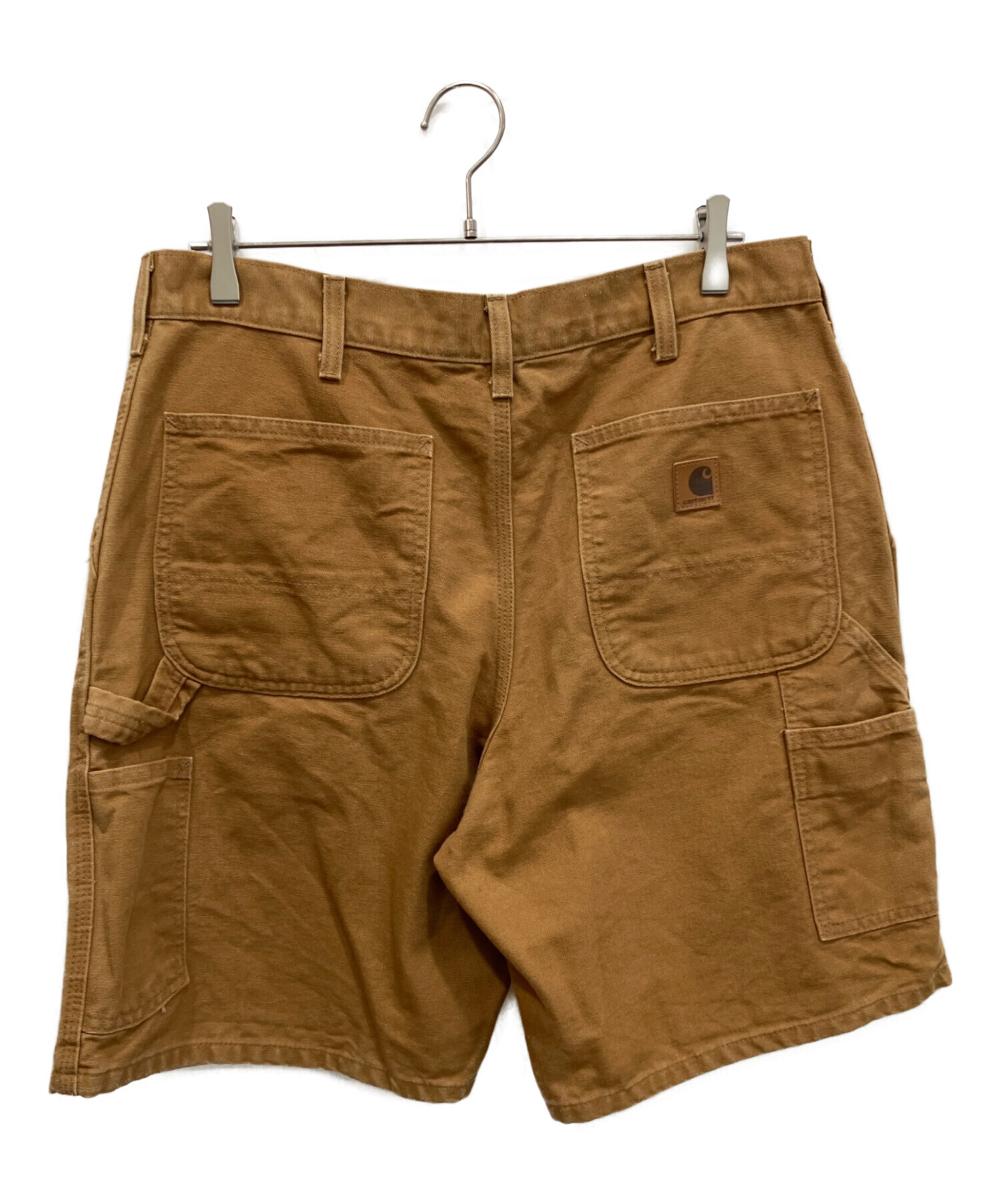 【carhartt】 カーハート　B25 ダック　ハーフパンツ　ダークブラウン 中古・古着通販】CarHartt (カーハート) ハーフパンツ ブラウン サイズ