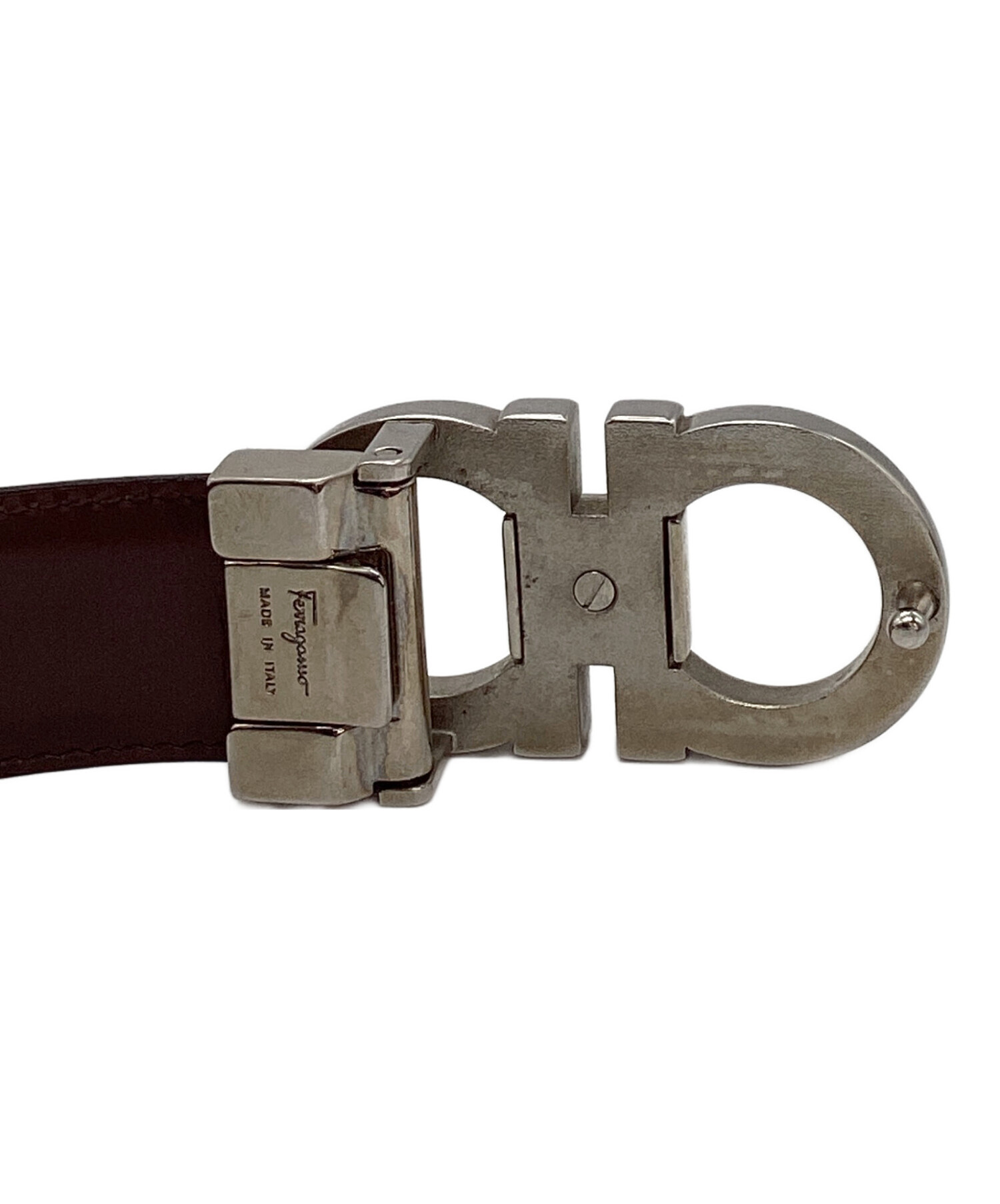 中古・古着通販】Ferragamo (フェラガモ) ダブルガンチーニ レザー