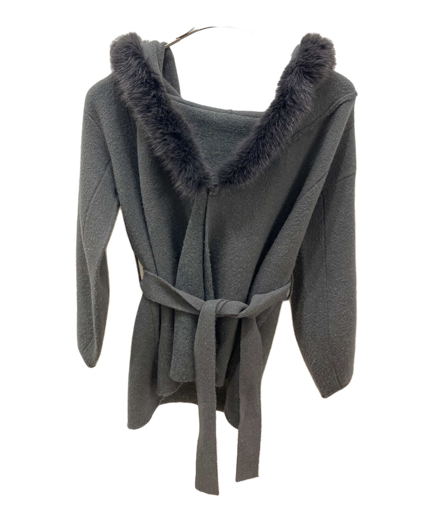 中古・古着通販】Snidel (スナイデル) ファーフードニットコート