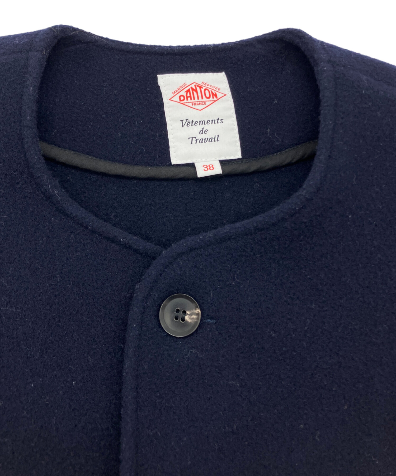 中古・古着通販】DANTON (ダントン) ウールモッサ ノーカラー