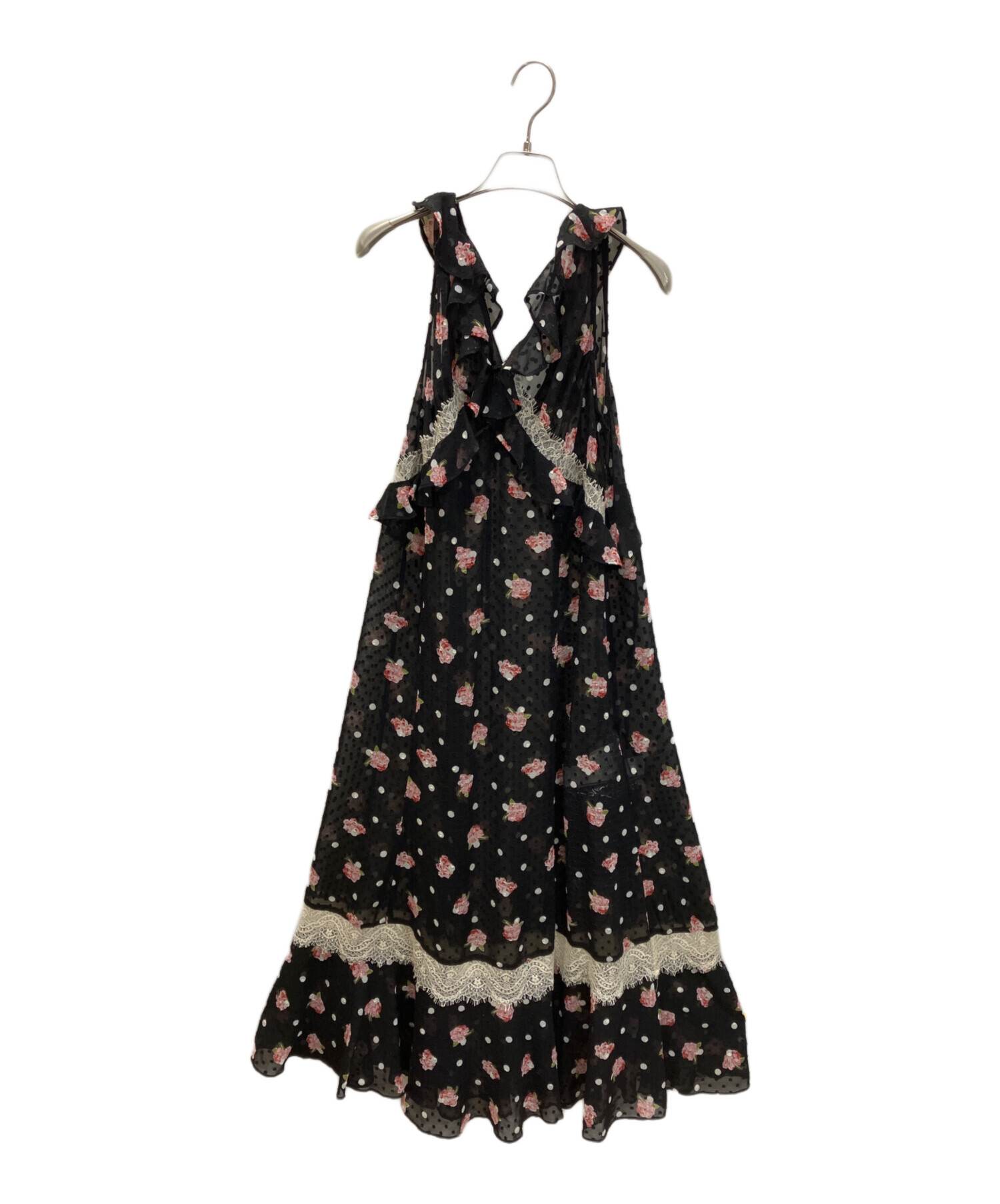 ANNA SUI ゴシックレース ストライプワンピ 2 ANNA SUI チェリー総柄ワンピース(120cm ピンク): キッズ - ナルミヤ