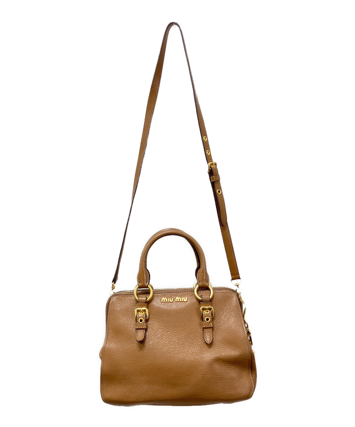 中古・古着通販】MIU MIU (ミュウミュウ) マドラス レザー2WAYバッグ