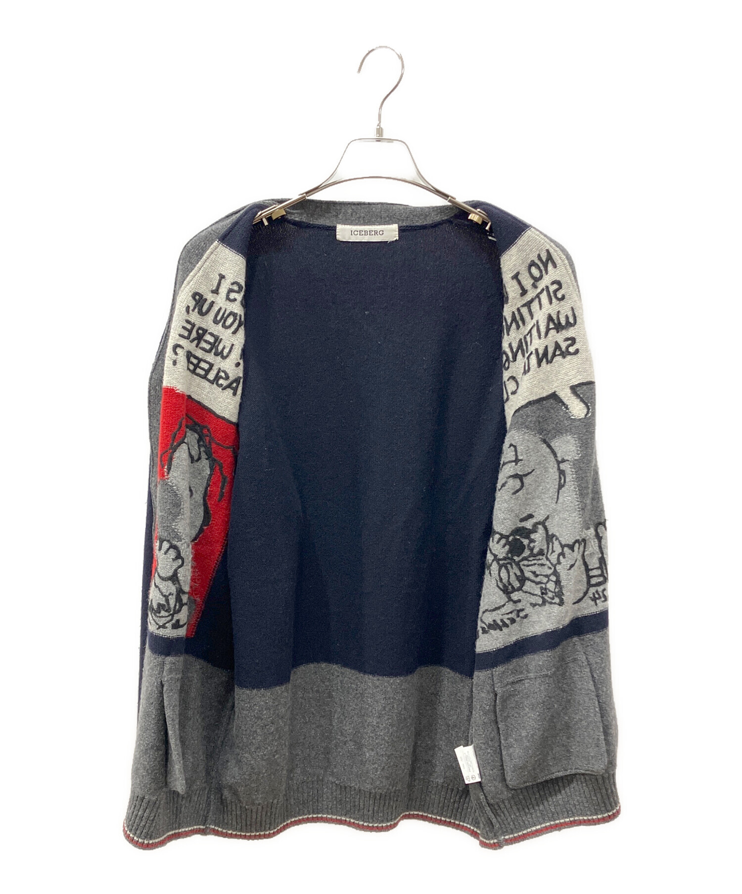 中古・古着通販】ICEBERG (アイスバーグ) コミックプリント ニット