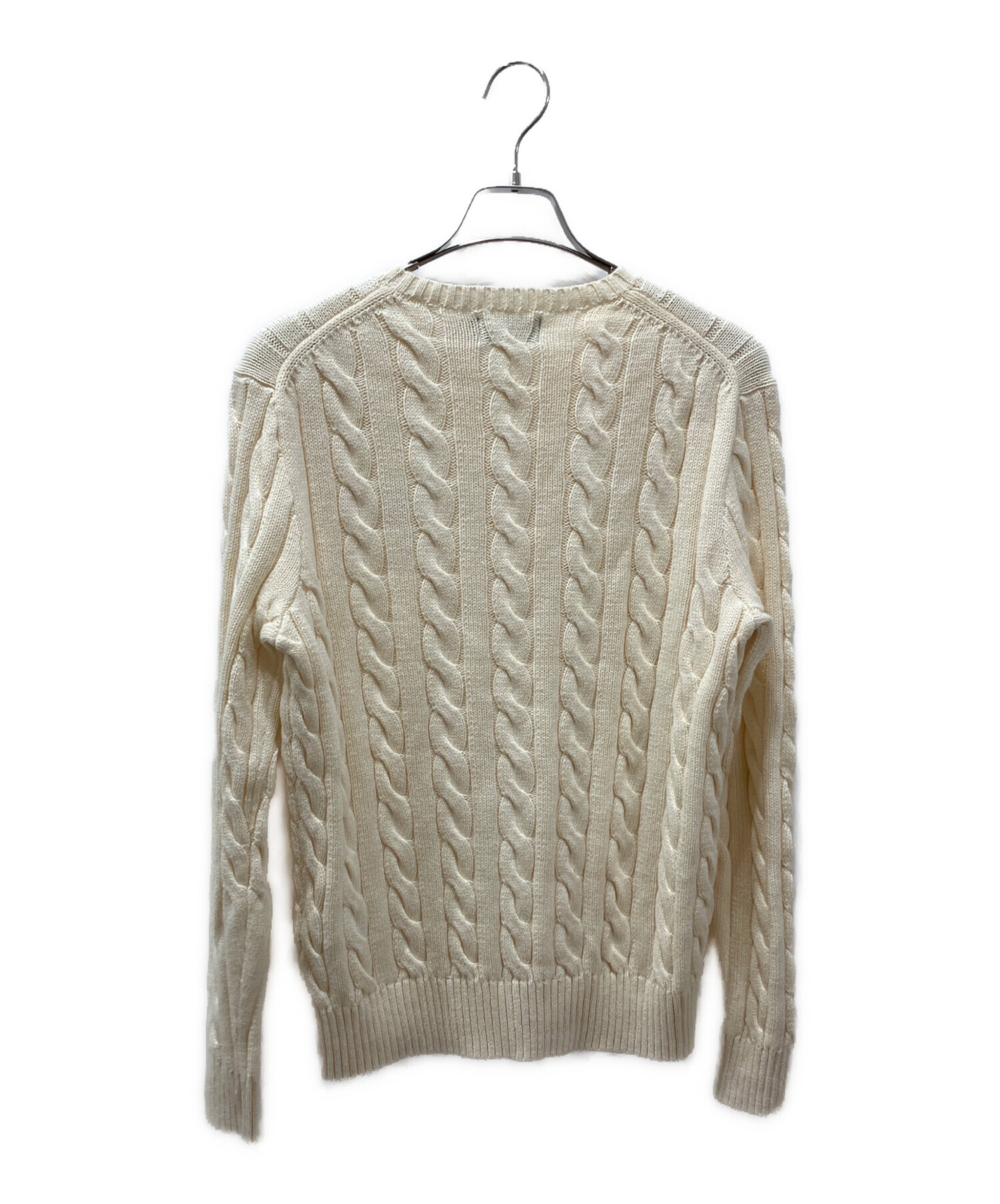 【美品】POLO RALPH LAUREN ケーブルニットTシャツ ベージュ 中古・古着通販】POLO RALPH LAUREN (ポロ・ラルフローレン) ケーブル