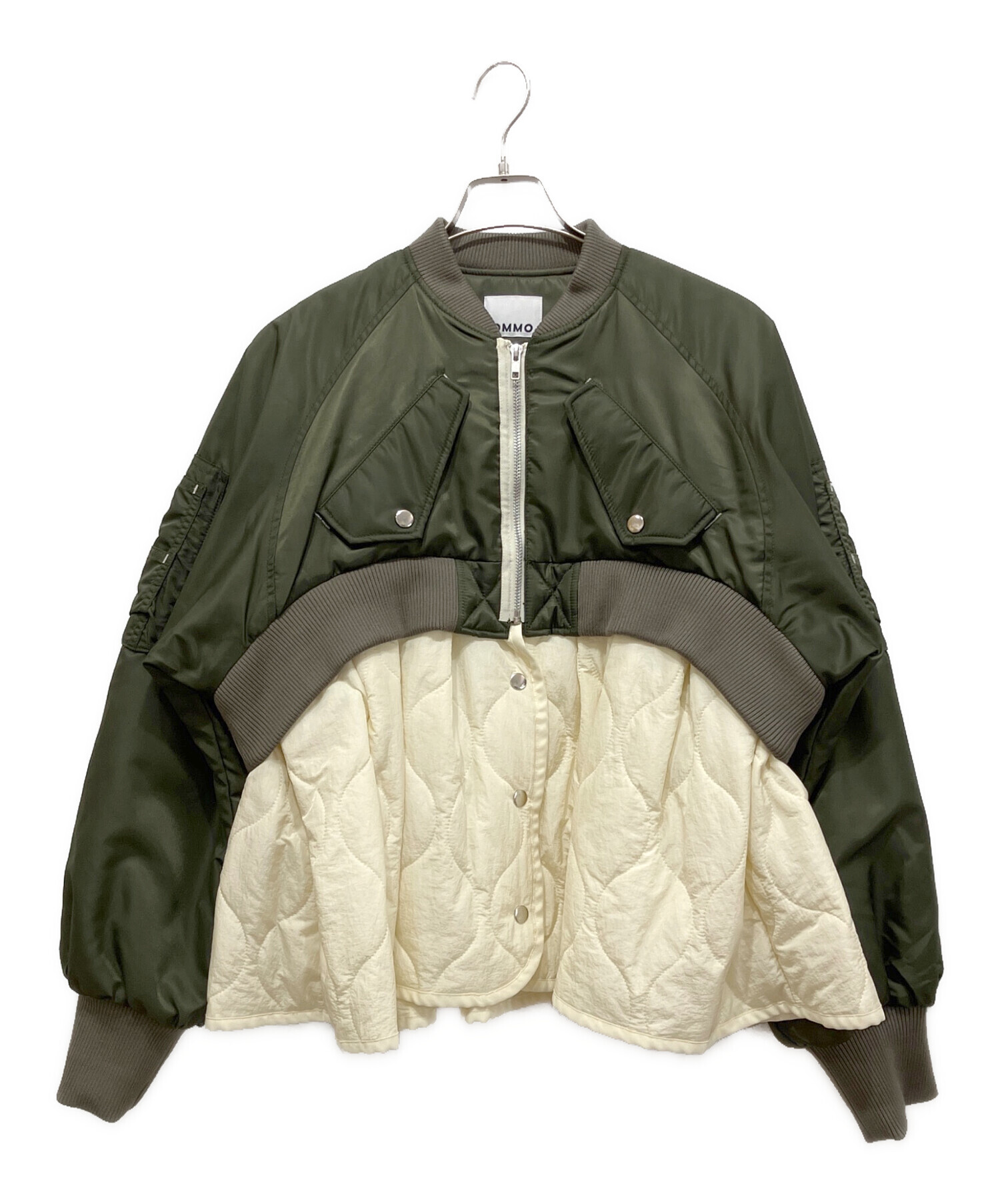 中古・古着通販】OMMO (オーエムエムオー) PEPLUM QUILTING MA-1