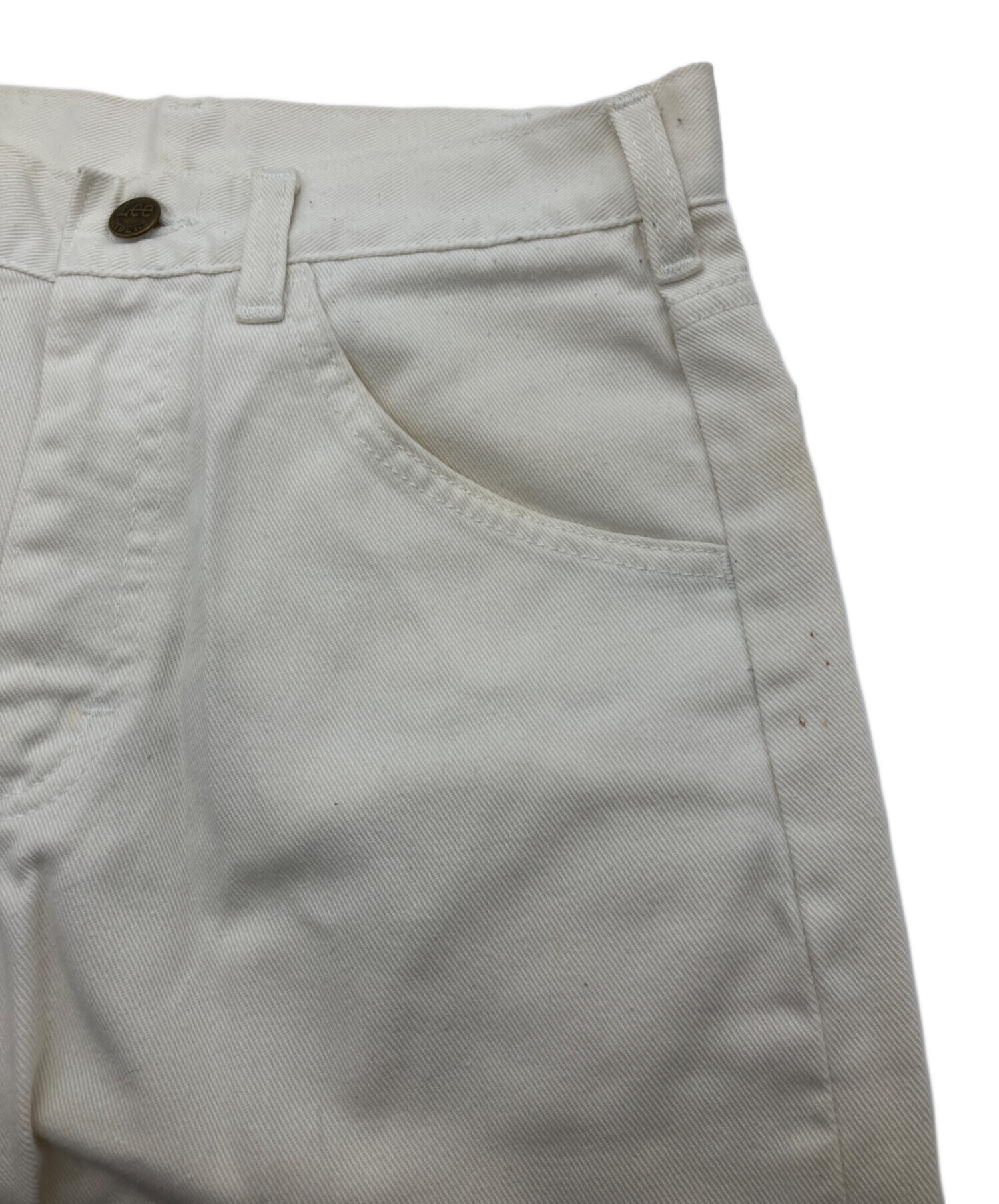 中古・古着通販】LEE (リー) 70S デニムパンツ ホワイト サイズ:解読