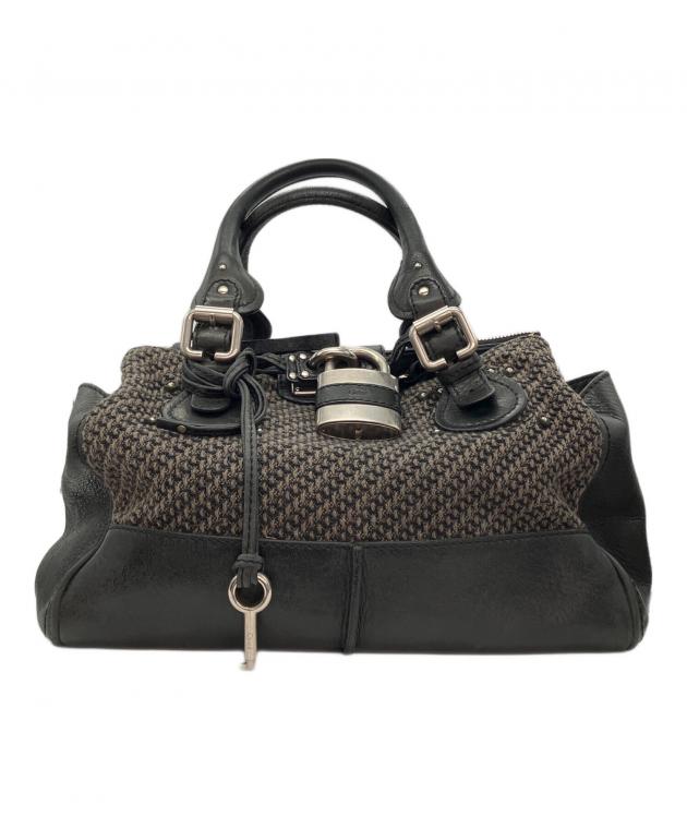 藤井Chloé クロエ パディントン ツイード 中古・古着通販】Chloe (クロエ) パディントンツイードレザー