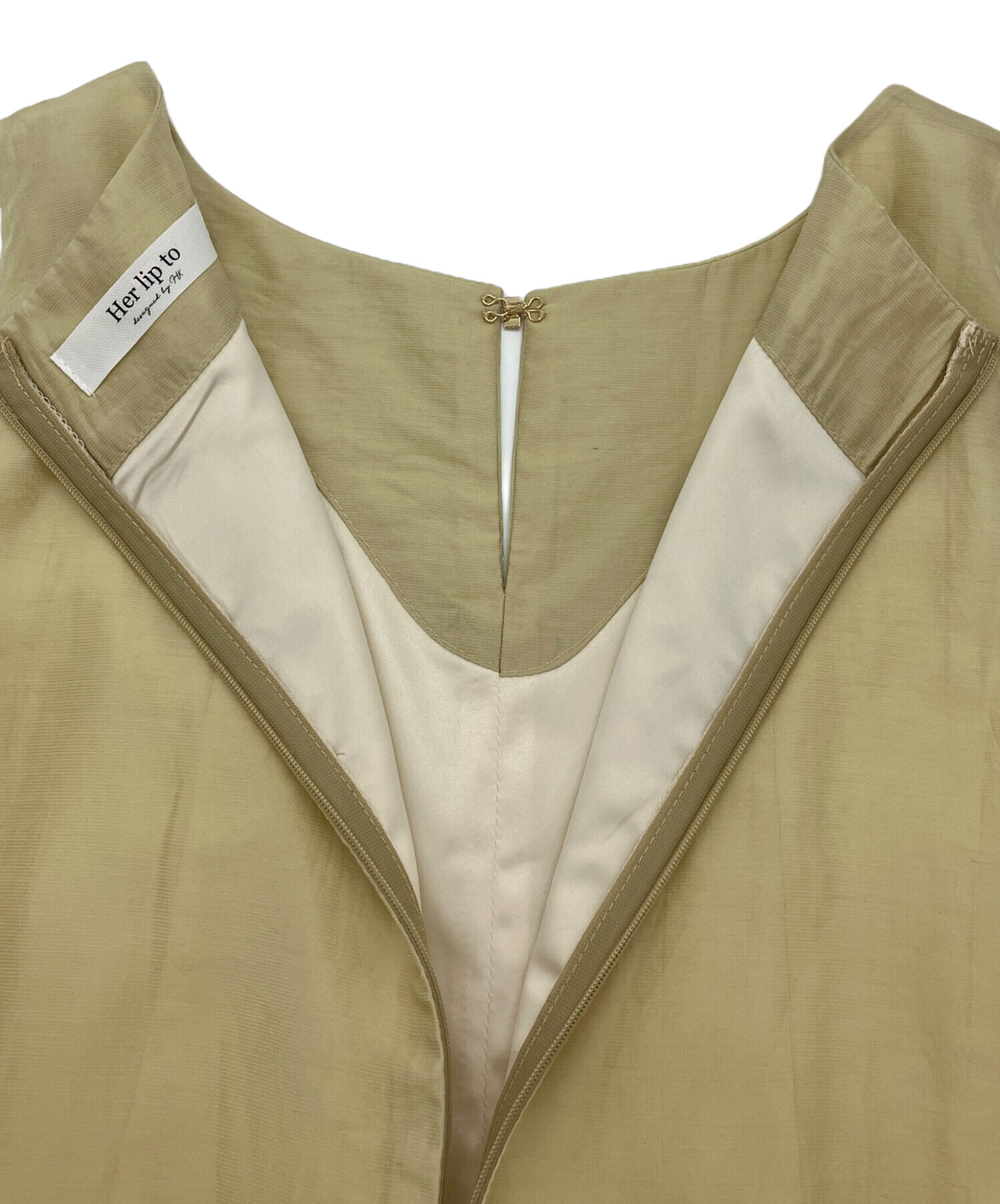 中古・古着通販】Her lip to (ハーリップトゥ) Bicolor-Trim Flared 