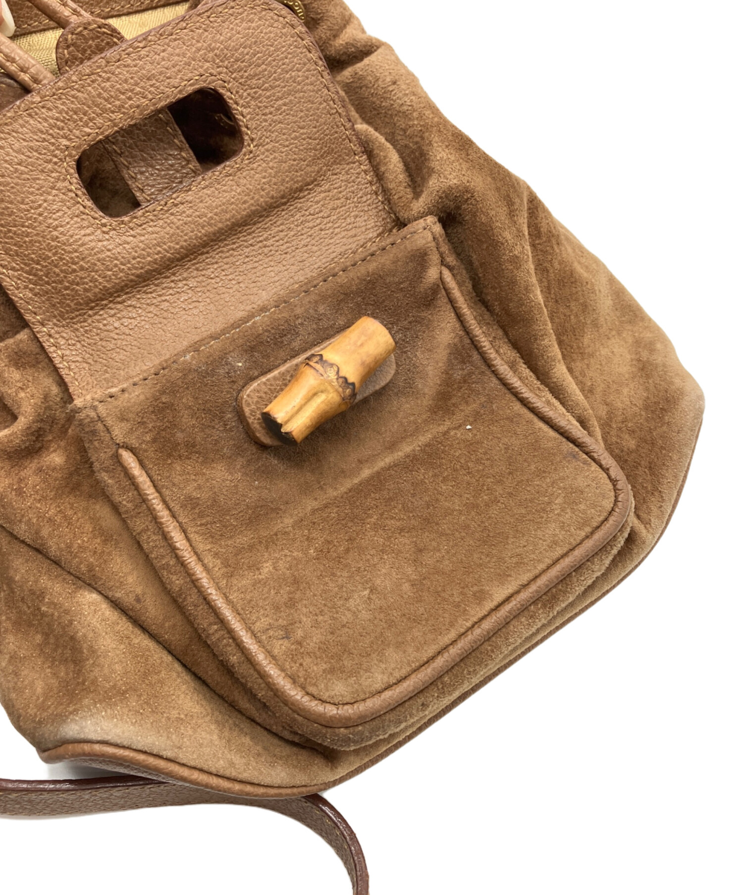 中古・古着通販】GUCCI (グッチ) バンブー スエード ミニリュック