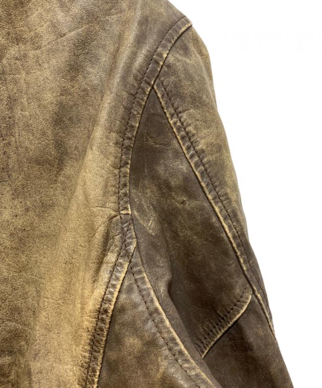 中古・古着通販】LEVI'S (リーバイス) レザージャケット ブラウン