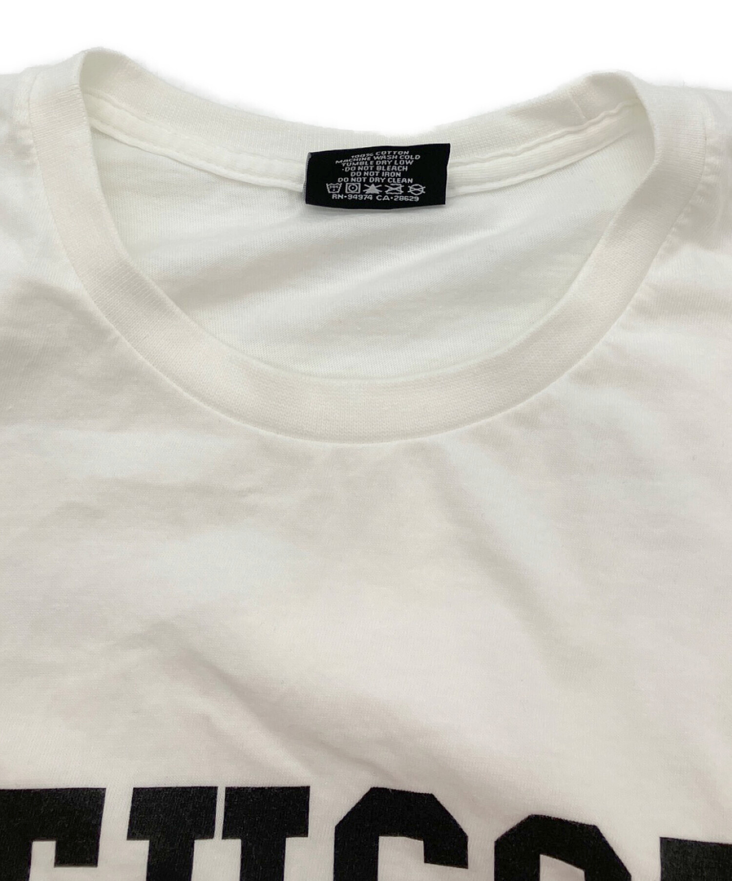 新品未使用　Stussy グラフィックTシャツ Lサイズ ホワイト 中古・古着通販】stussy (ステューシー) プリントTシャツ ホワイト