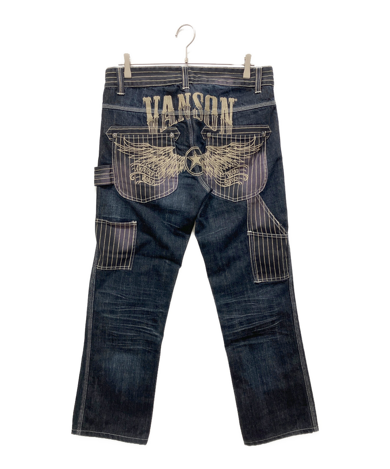 中古・古着通販】VANSON (バンソン) フライングスター刺繍ペインター 