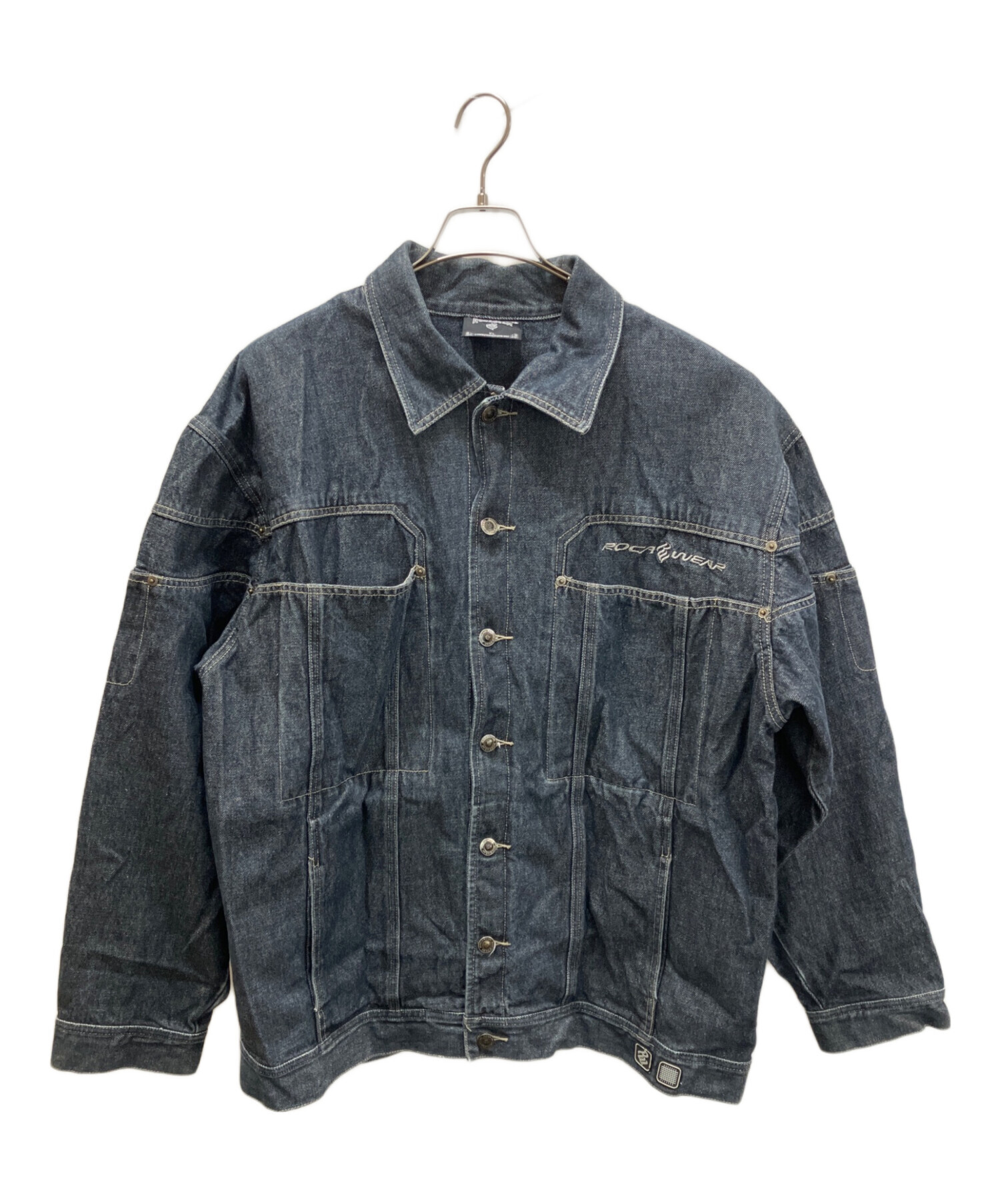 中古・古着通販】ROCA WEAR (ロカウェア) デニムジャケット ブラック 