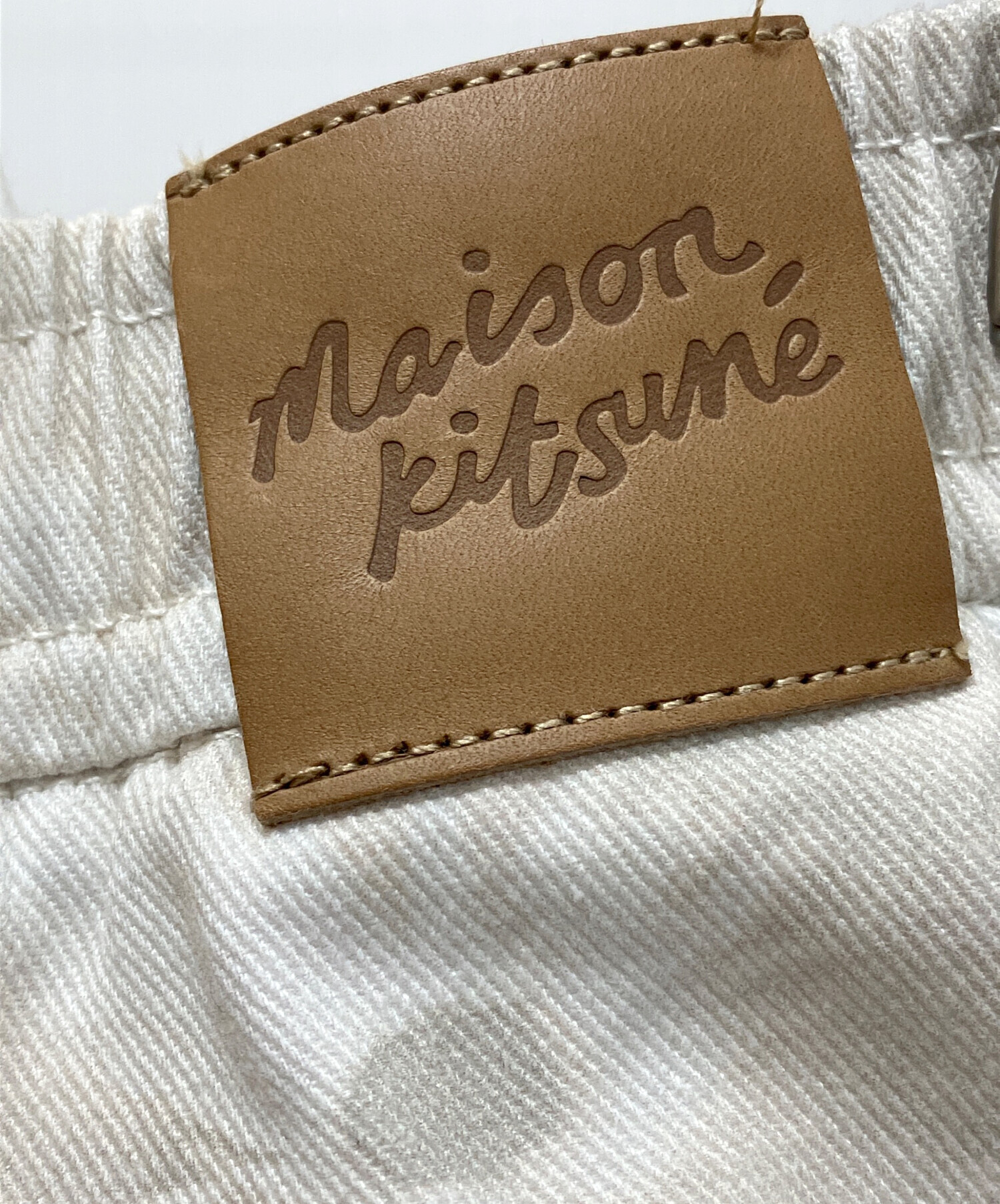 中古・古着通販】maison kitsune (メゾンキツネ) 花柄プリント デニム