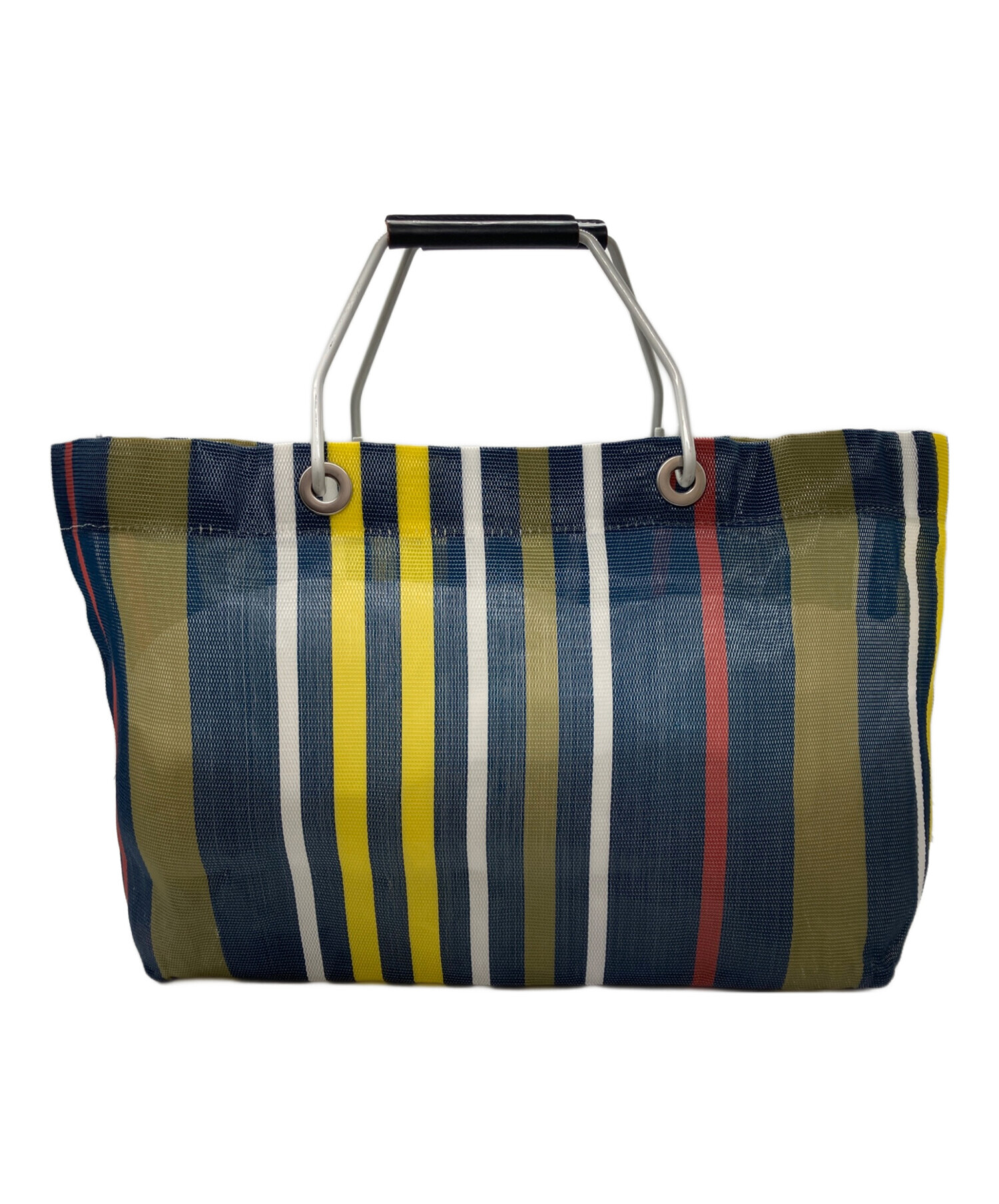 中古・古着通販】MARNI (マルニ) フラワーカフェ ストライプバッグ