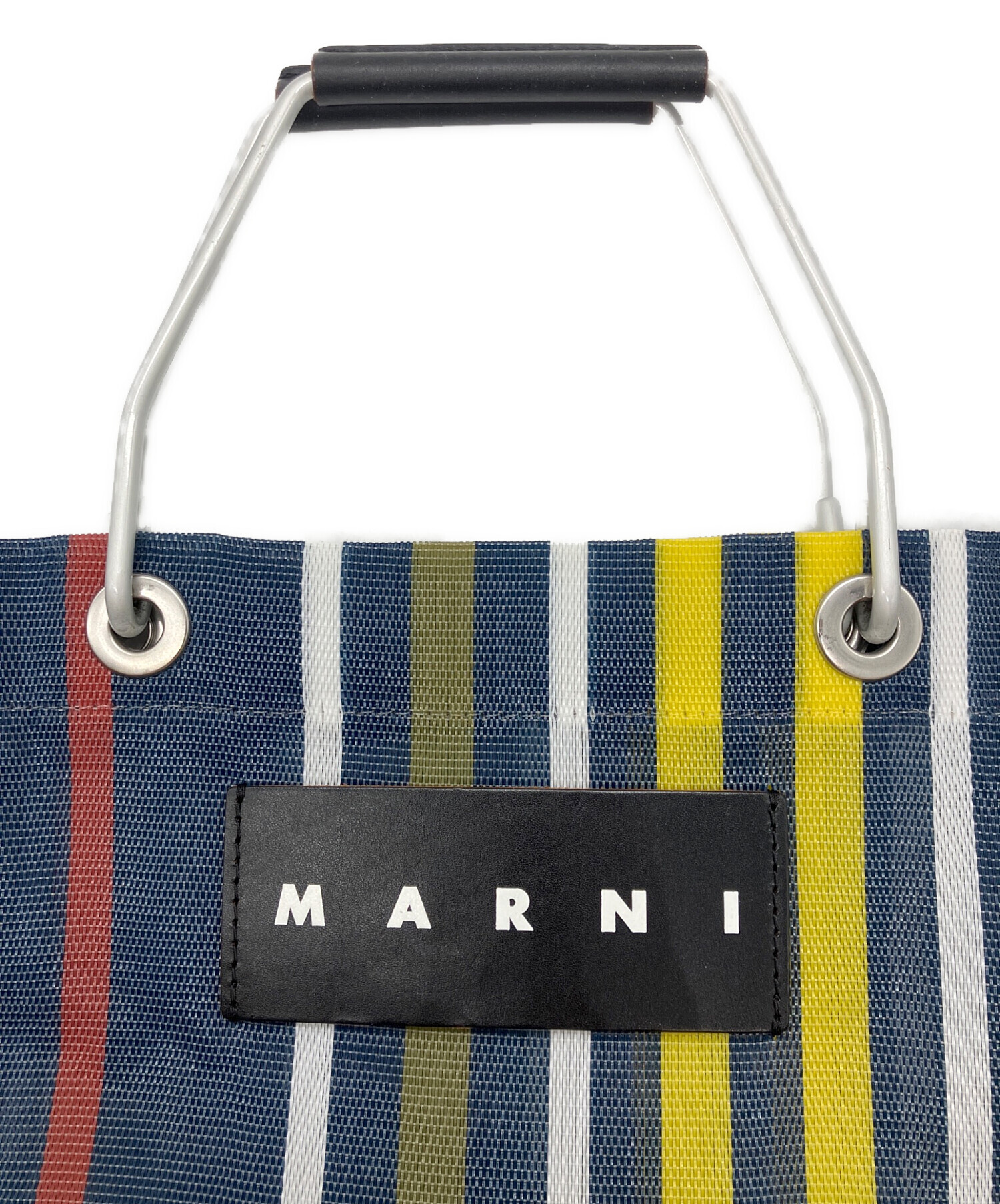 中古・古着通販】MARNI (マルニ) フラワーカフェ ストライプバッグ