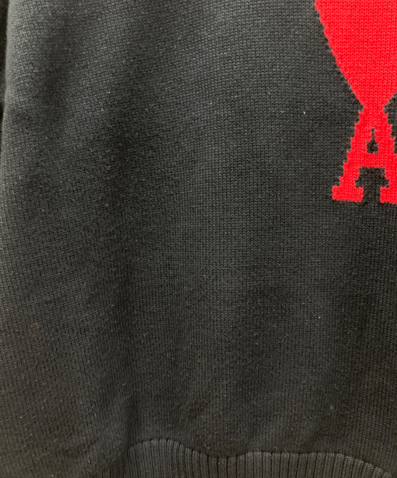 中古・古着通販】AMI PARIS (アミ パリス) ロゴクルーネックニット
