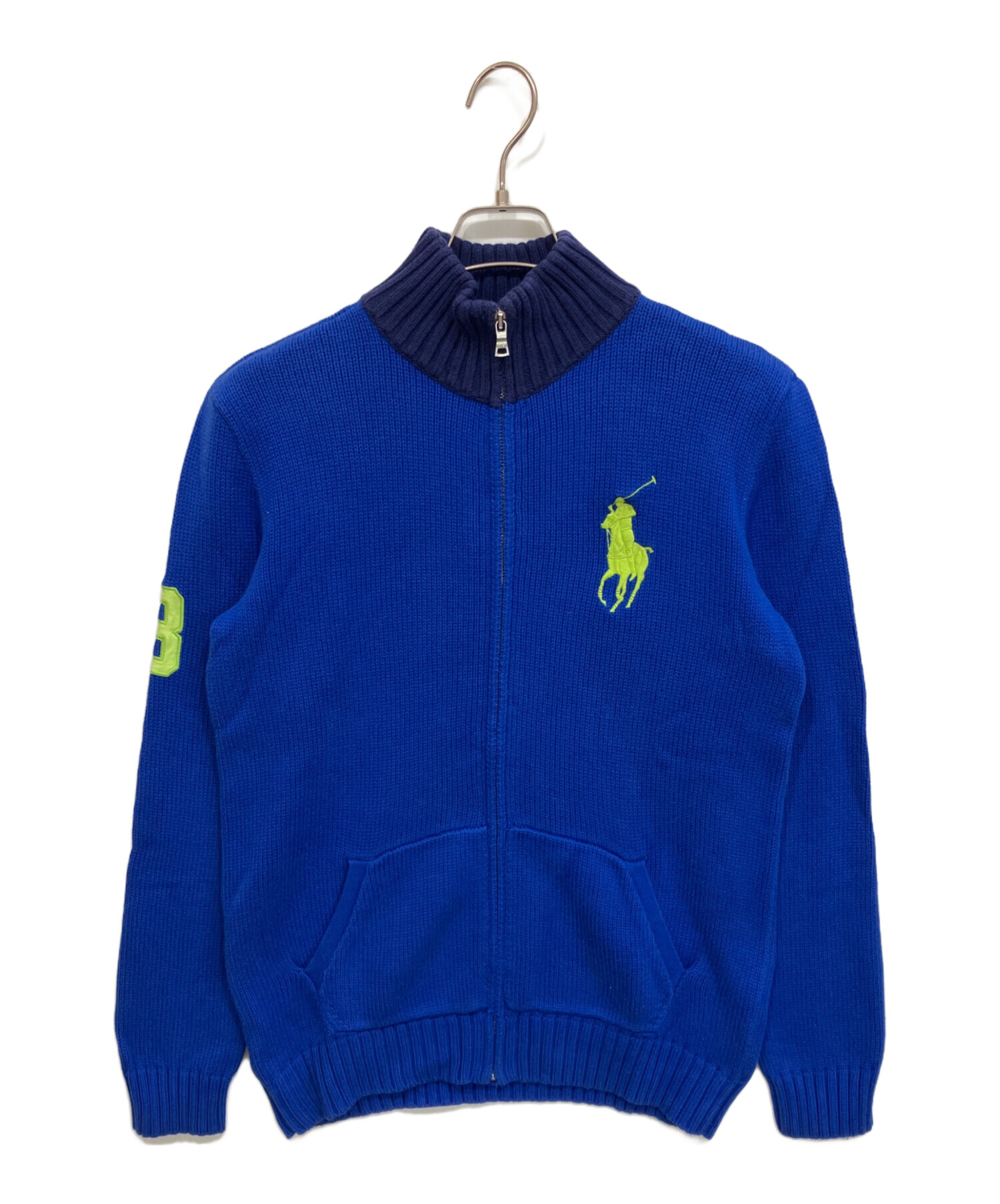 【新品タグ付き】 RLX ラルフローレン ウールニットジャケット S ネイビー 中古・古着通販】POLO RALPH LAUREN (ポロ・ラルフローレン) ニット