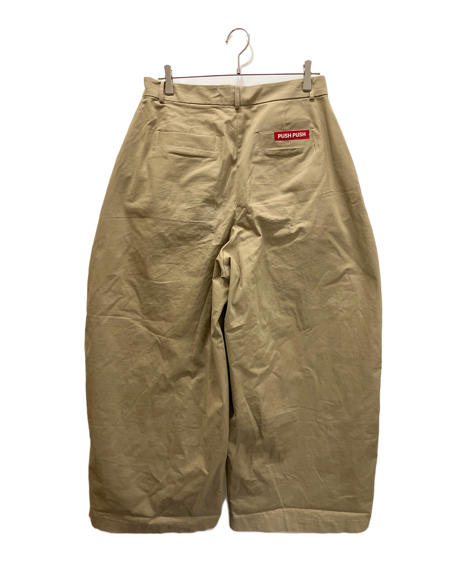中古・古着通販】pushpush (プッシュプッシュ) タックワイドパンツ