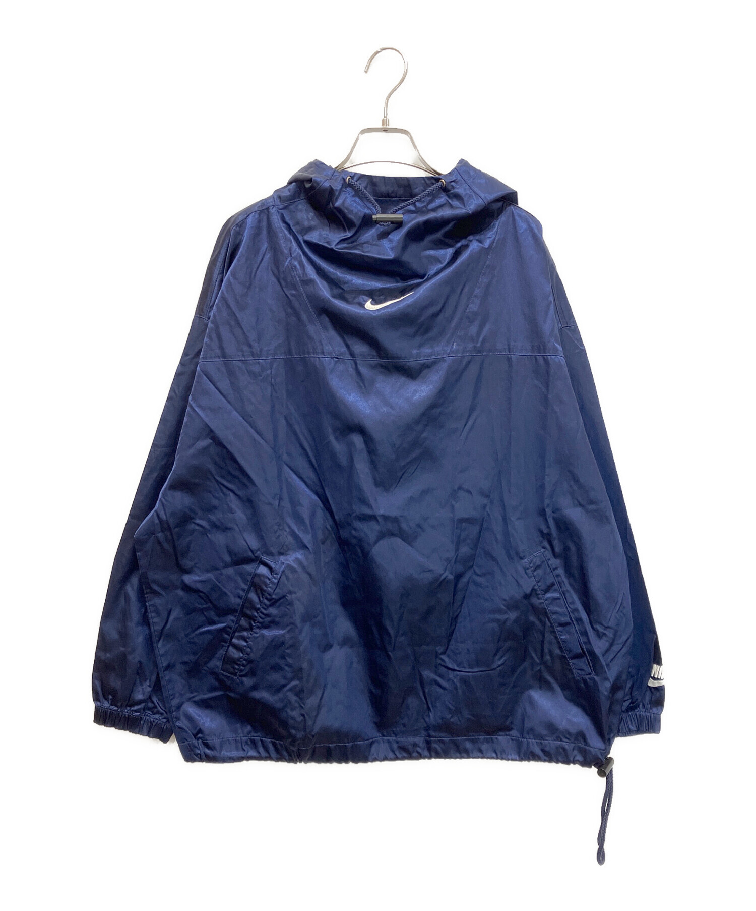 中古・古着通販】NIKE (ナイキ) 90S ナイロンパーカー ネイビー サイズ