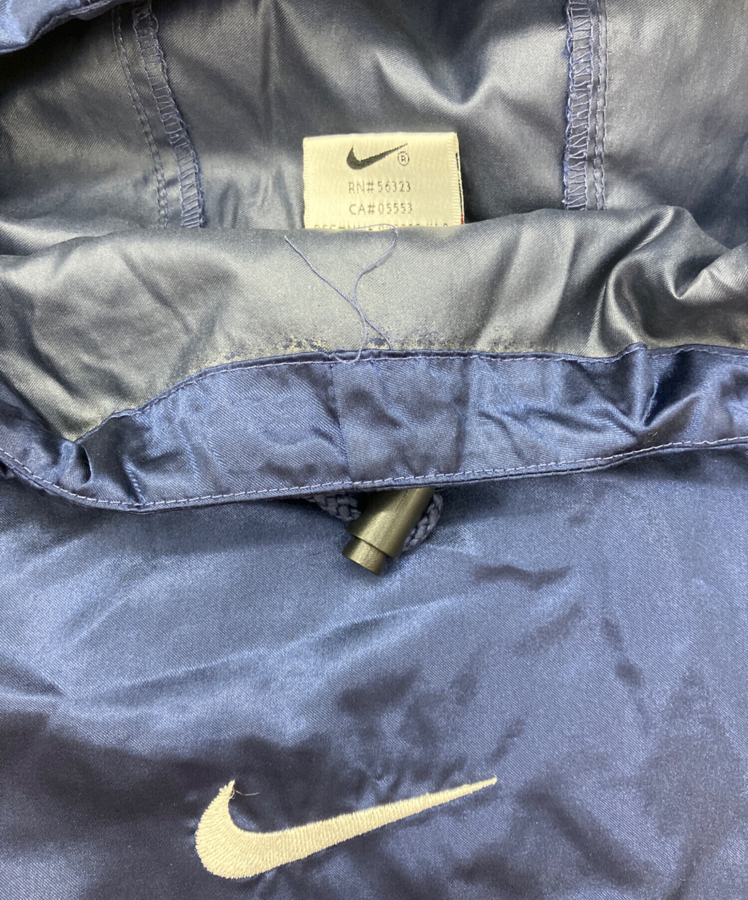 中古・古着通販】NIKE (ナイキ) 90S ナイロンパーカー ネイビー サイズ
