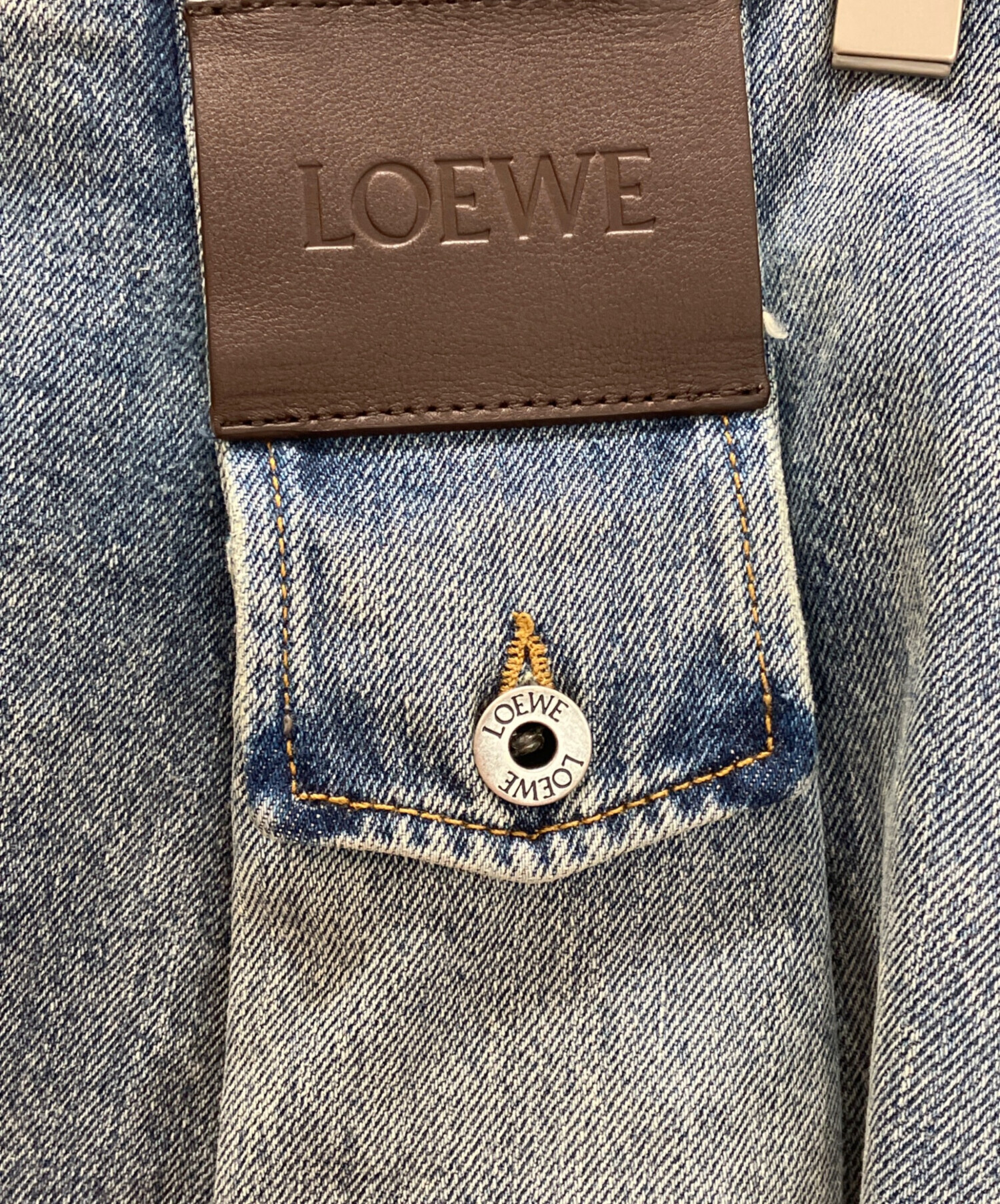 中古・古着通販】LOEWE (ロエベ) 26SS ロゴ デニムミニスカート ブルー