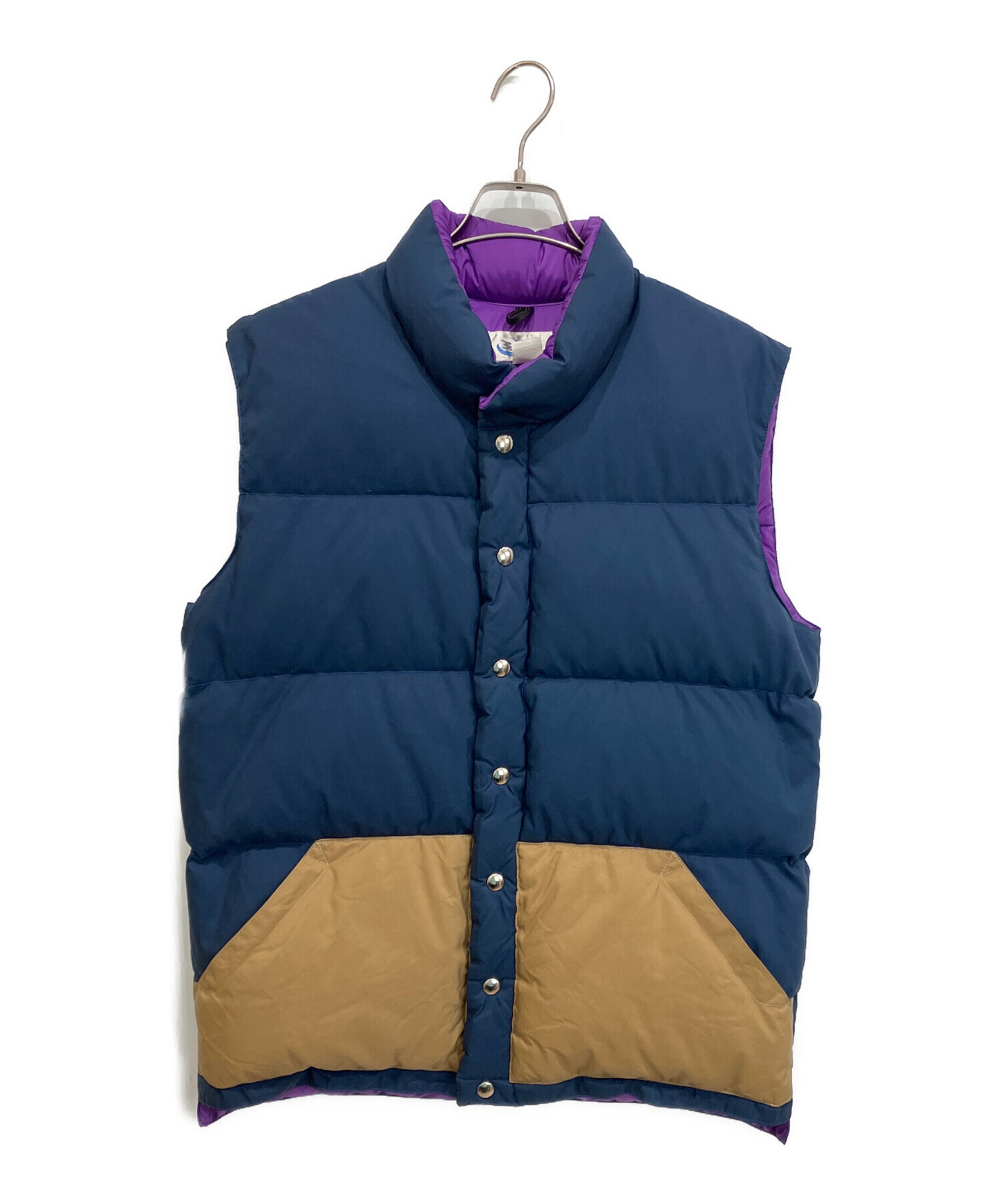 Crescent Down Works パープル ダウンベスト Lサイズ 中古・古着通販】Crescent Down Works (クレセントダウンワークス