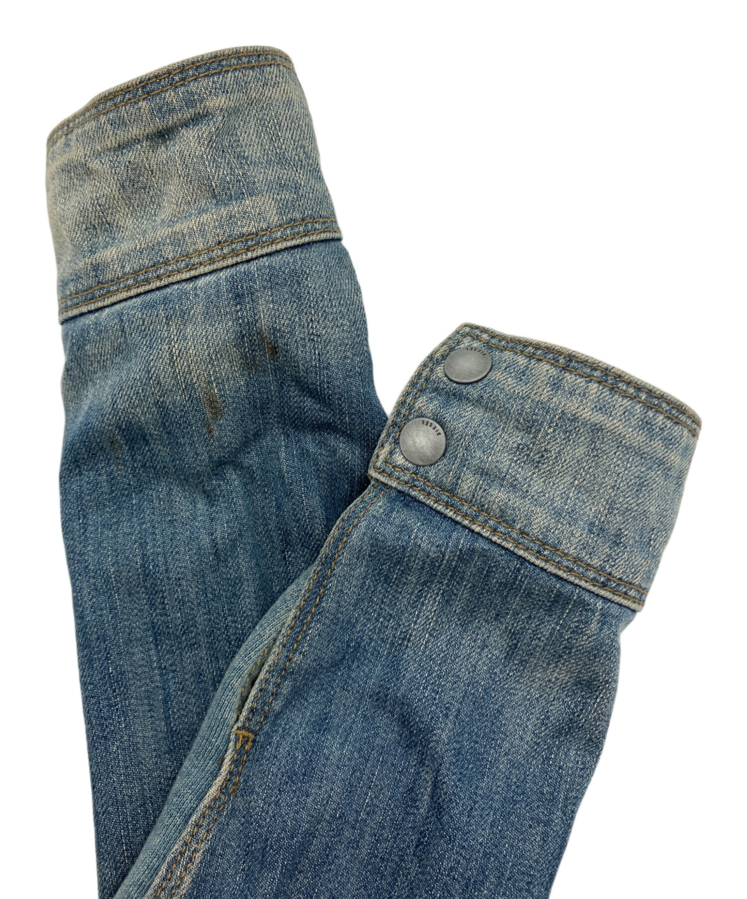 中古・古着通販】DIESEL (ディーゼル) デニムライダースジャケット