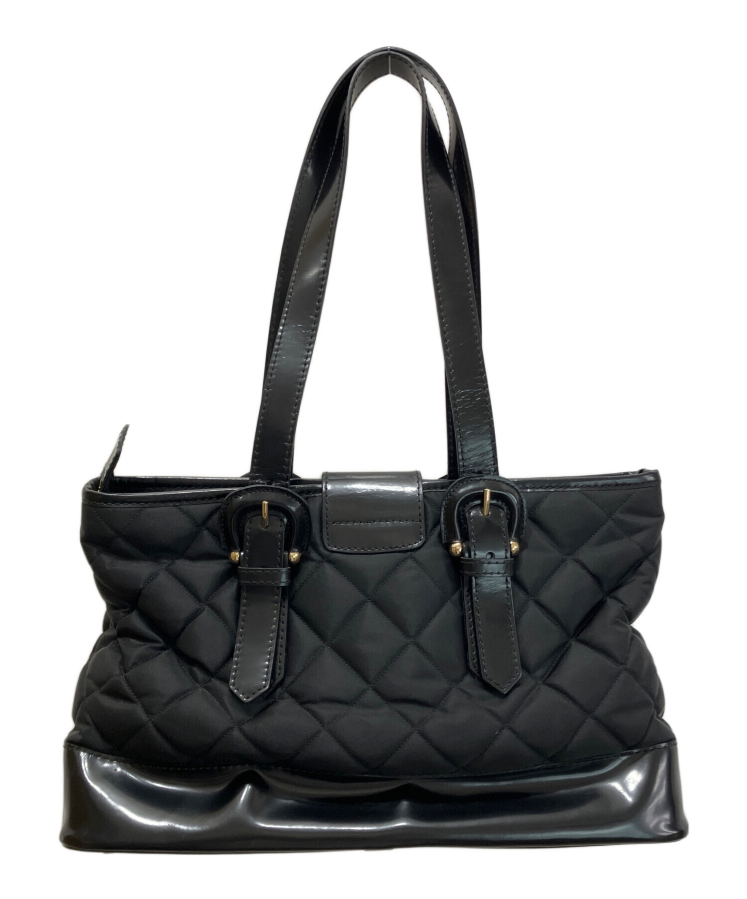 中古・古着通販】BURBERRY (バーバリー) キルティングバッグ ブラック 