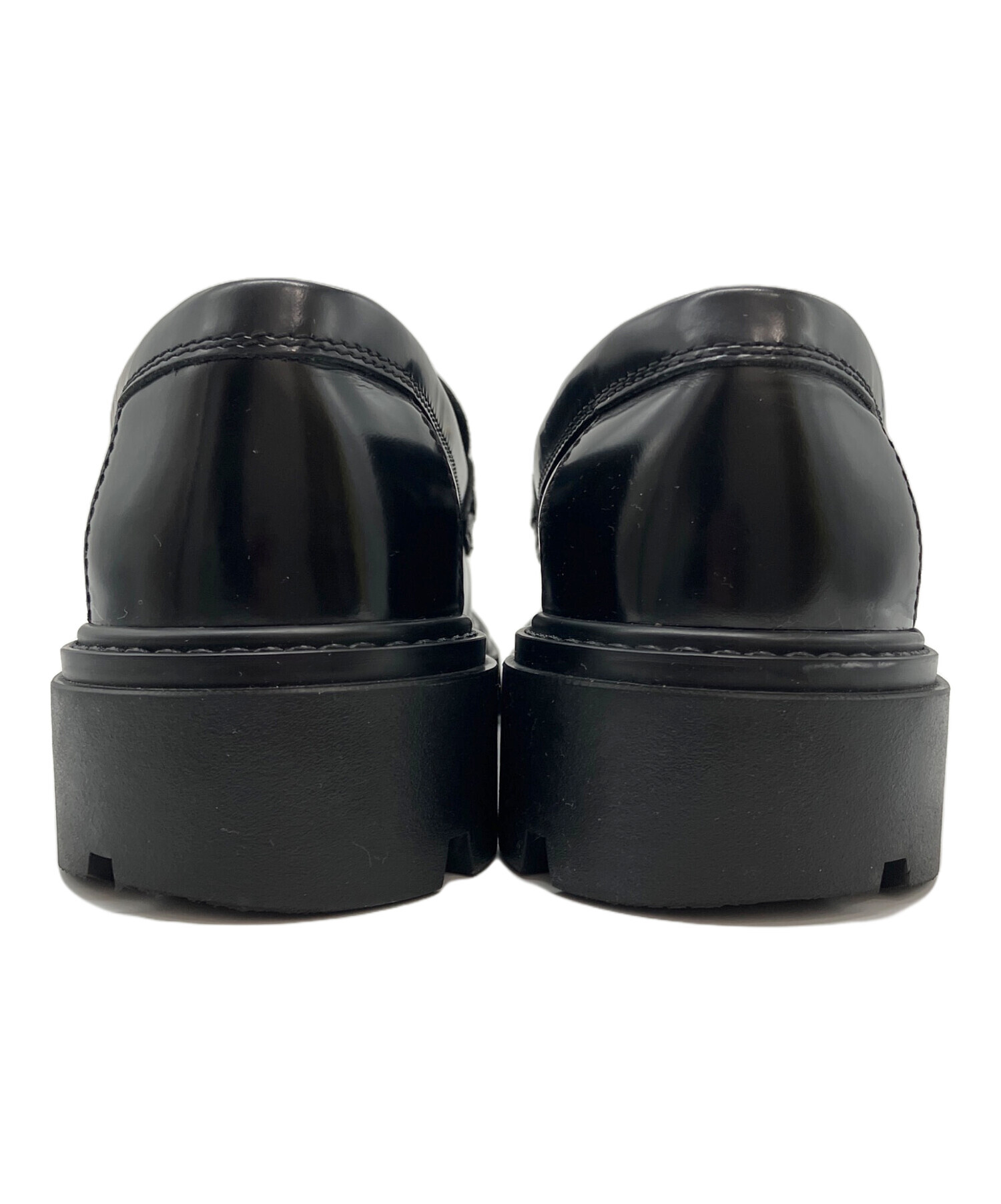 中古・古着通販】TOD'S (トッズ) フリンジローファー ブラック サイズ