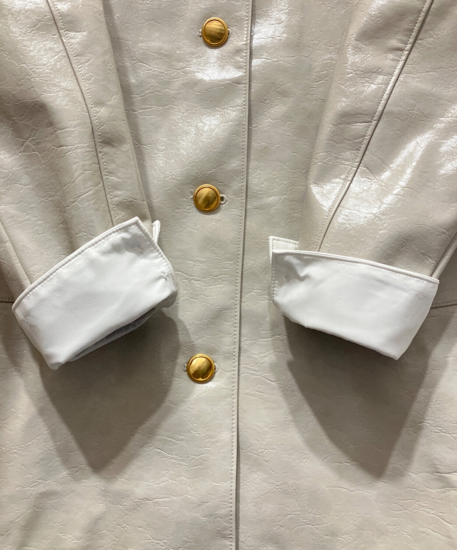 中古・古着通販】Bibiy. (ビビィ) JENNA JACKET グレー×ホワイト