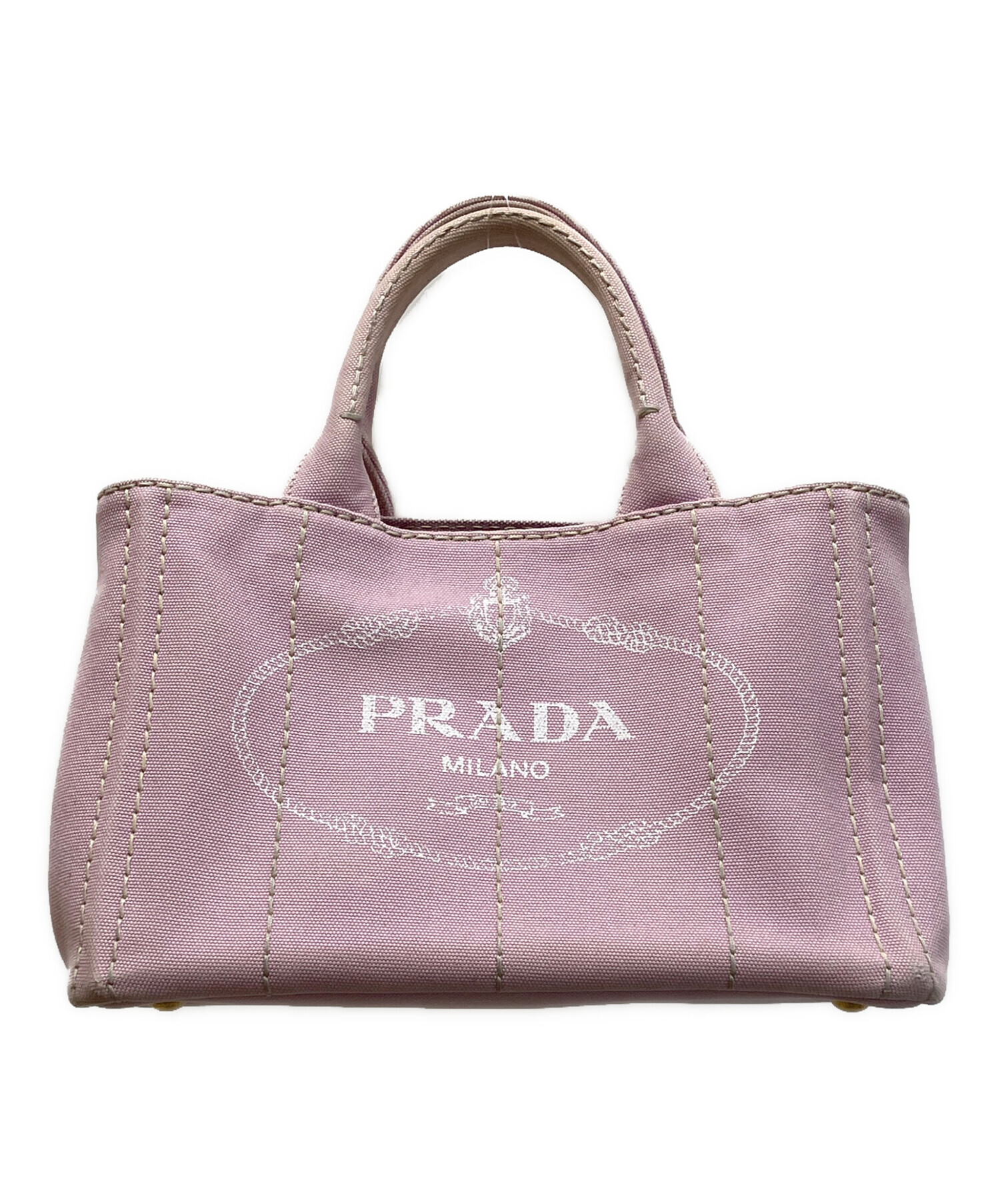 美品⭐︎PRADA カナパミニ　ピンク 中古・古着通販】PRADA (プラダ) カナパミニ ハンドバッグ ピンク