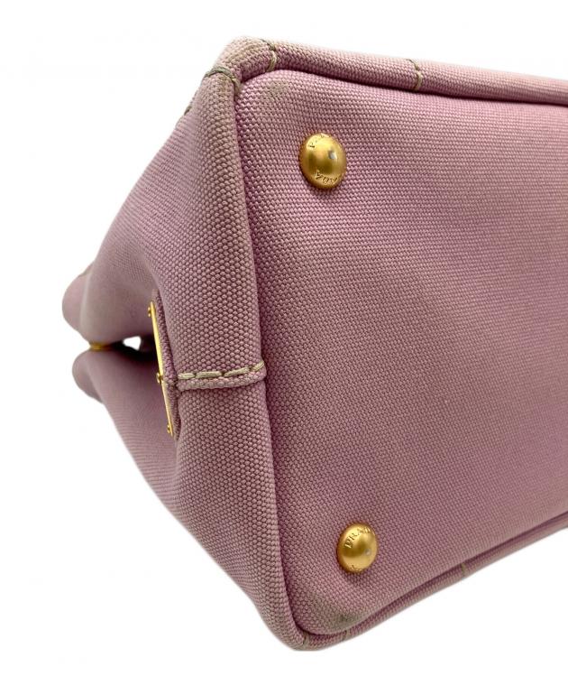 中古・古着通販】PRADA (プラダ) カナパミニ ハンドバッグ ピンク