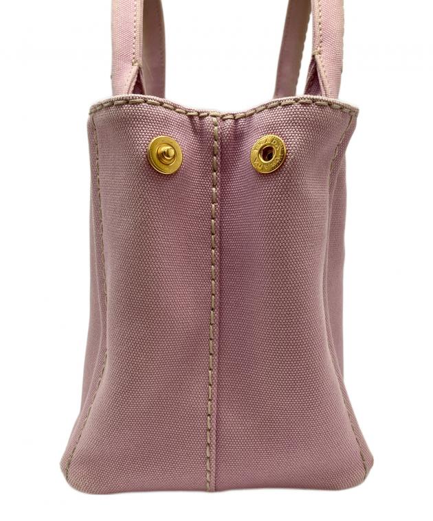 中古・古着通販】PRADA (プラダ) カナパミニ ハンドバッグ ピンク