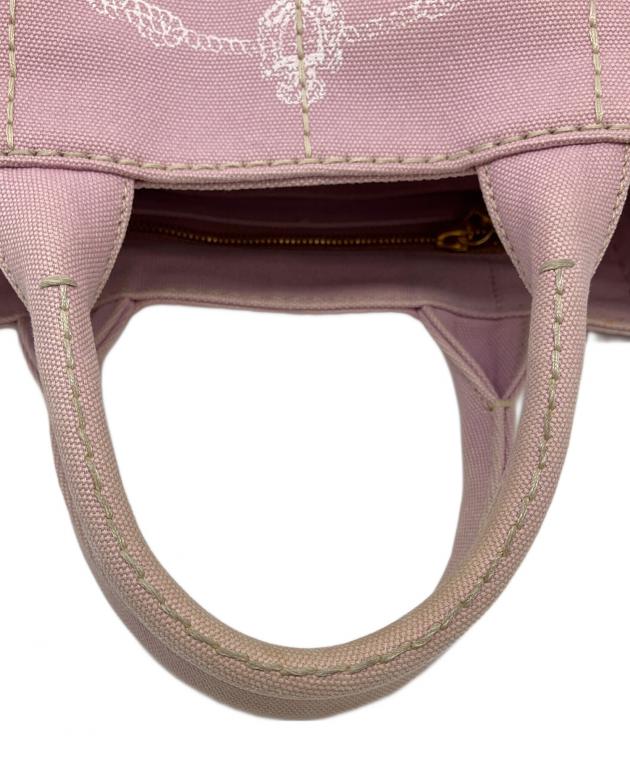 中古・古着通販】PRADA (プラダ) カナパミニ ハンドバッグ ピンク