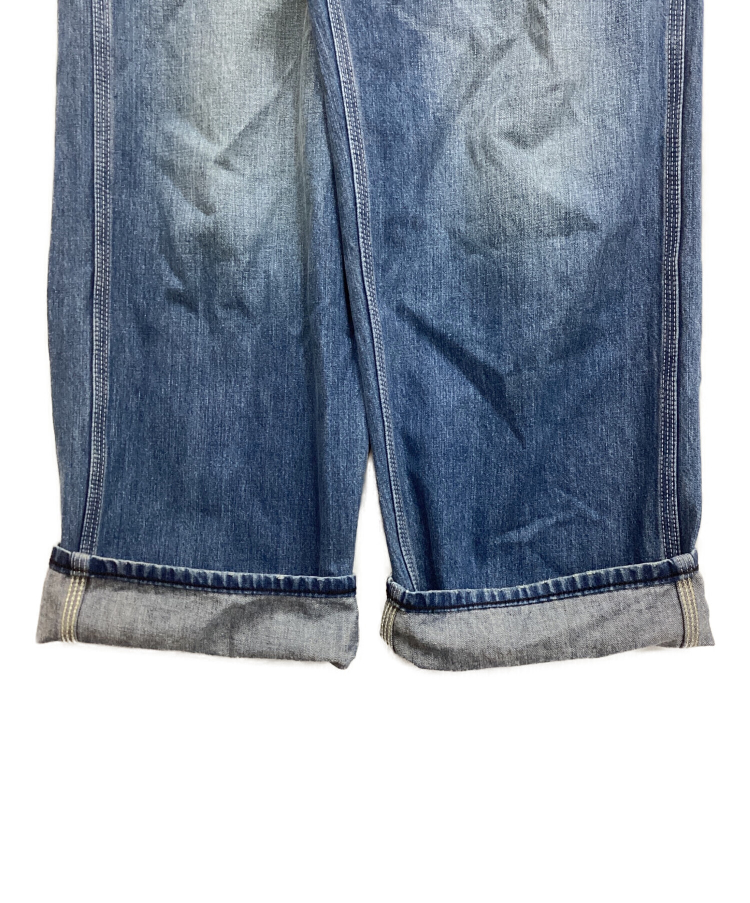 中古・古着通販】LEE (リー) DUNGAREES ワイドペインターパンツ ブルー