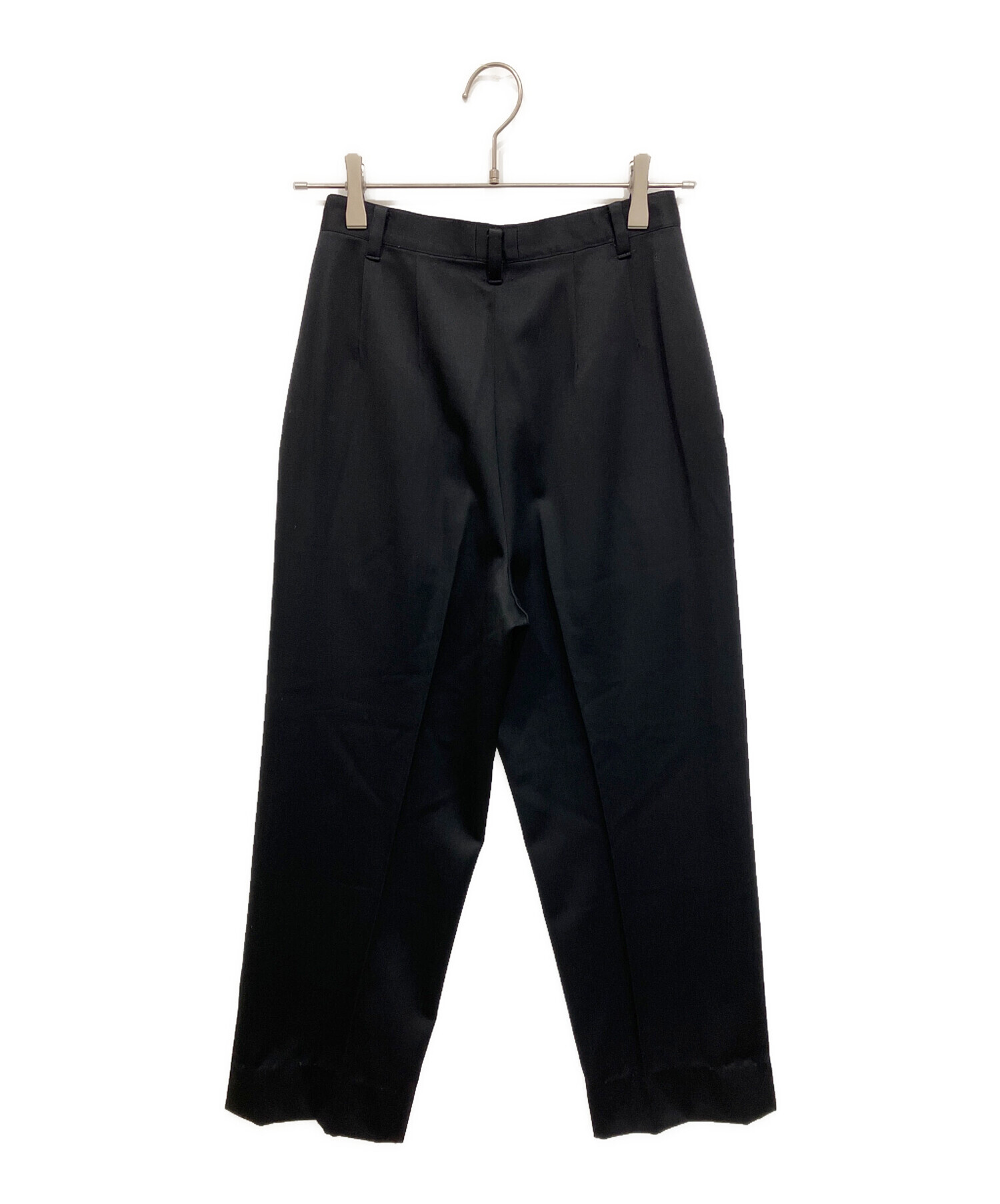 中古・古着通販】ISSEY MIYAKE (イッセイミヤケ) スラックス ブラック