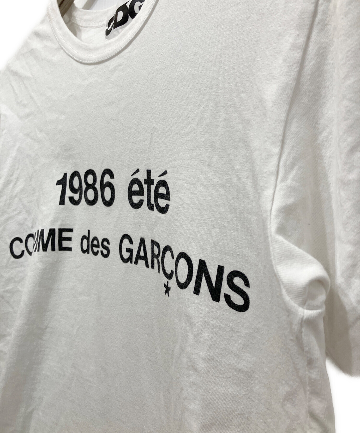 CDG シーディージー Tシャツ・カットソー S 白 【古着】【中古】【送料無料】 CDG（シーディージー）Tシャツ・カットソー 白 サイズ:S レディース
